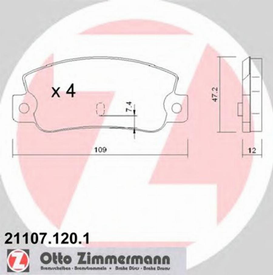 Zimmermann 211071201 - Bremžu uzliku kompl., Disku bremzes autodraugiem.lv