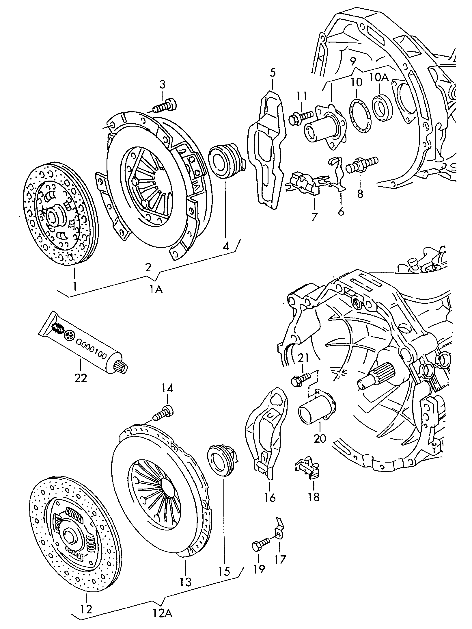 AUDI 012 141 165 E - Izspiedējgultnis autodraugiem.lv