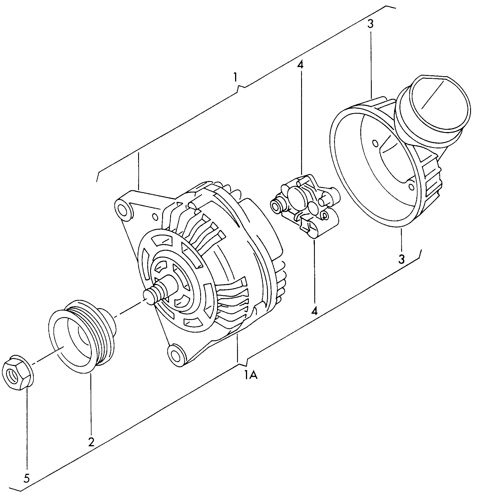 VW 030903181 - Piedziņas skriemelis, Ģenerators autodraugiem.lv