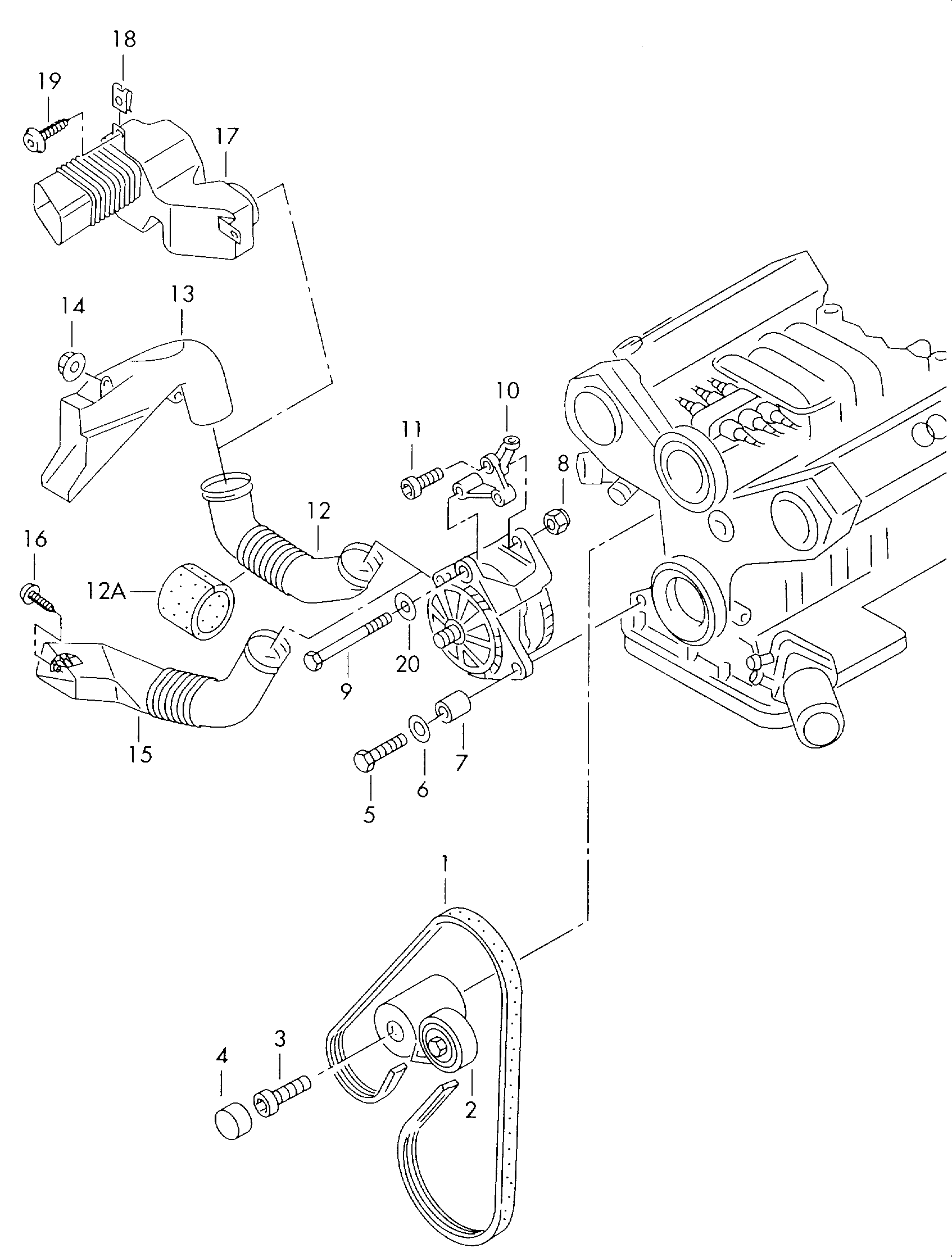 Skoda 078 903 133 AB - Siksnas spriegotājs, Ķīļsiksna autodraugiem.lv