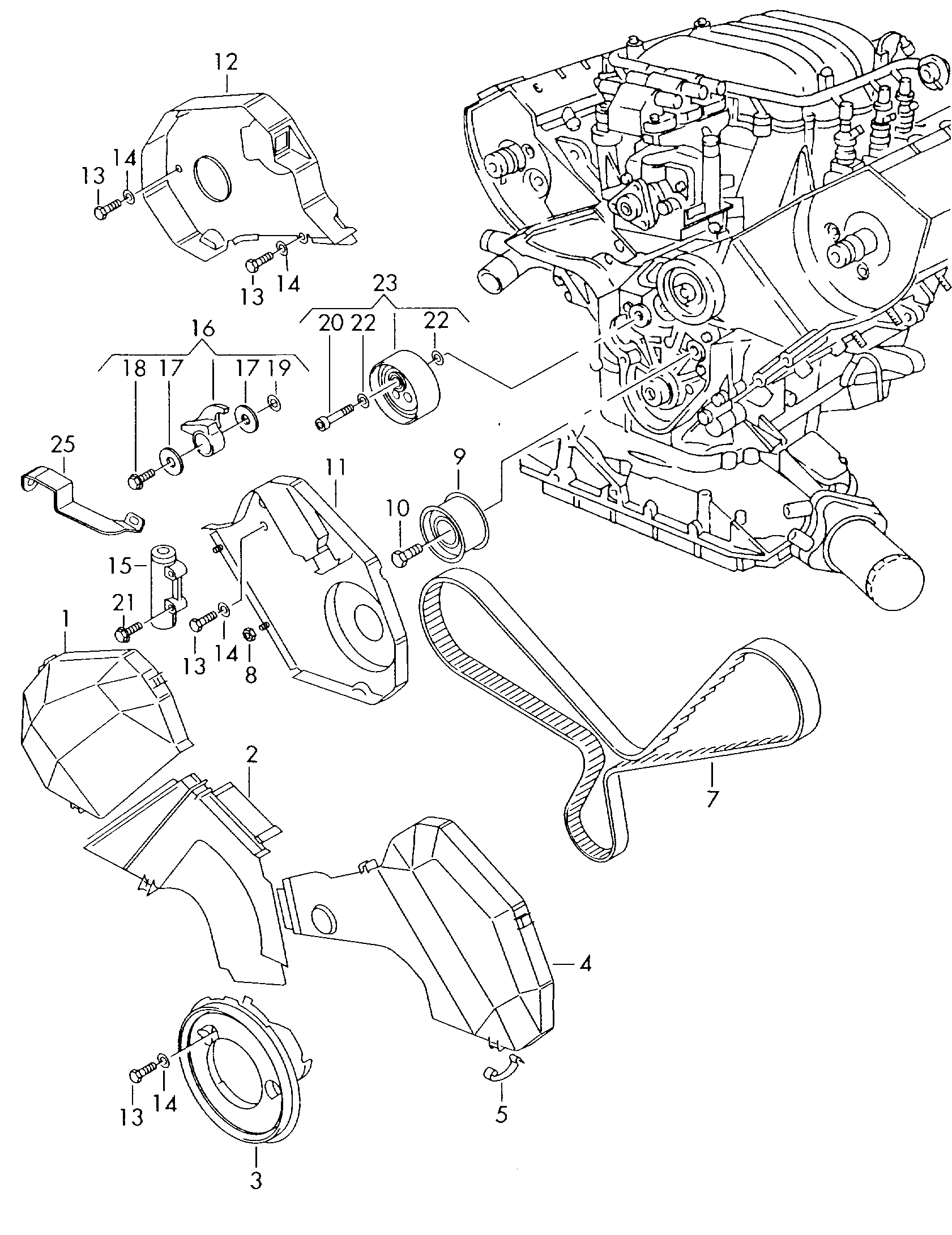 Porsche 078109479B - Siksnas spriegotājs, Ķīļsiksna autodraugiem.lv