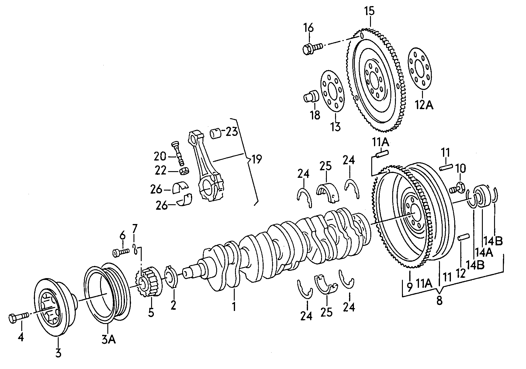 Seat N 904 980 02 - Piedziņas skriemeļa skrūve autodraugiem.lv