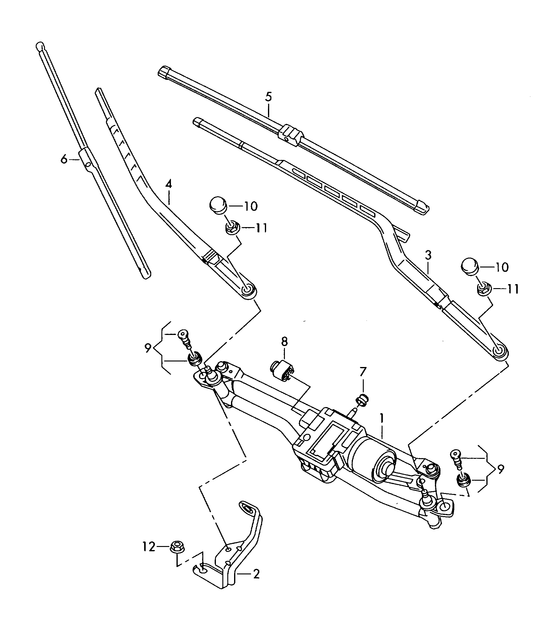 VAG 8P2 955 426 H - Stikla tīrītāja slotiņa autodraugiem.lv