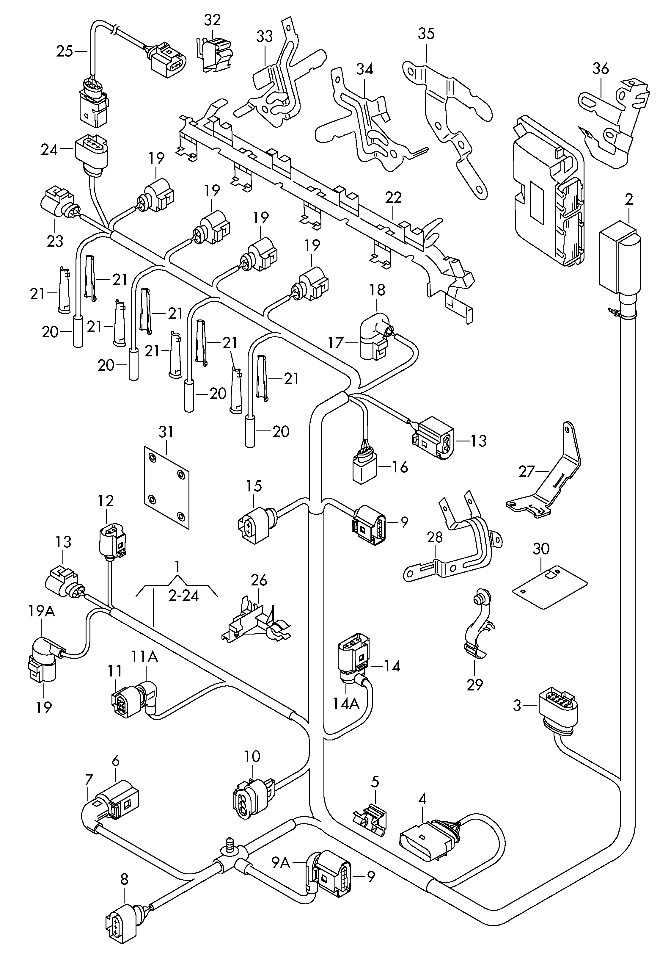 Seat 4F0 973 702 - Vadu remkomplekts, Iesmidzināšanas sprausla autodraugiem.lv