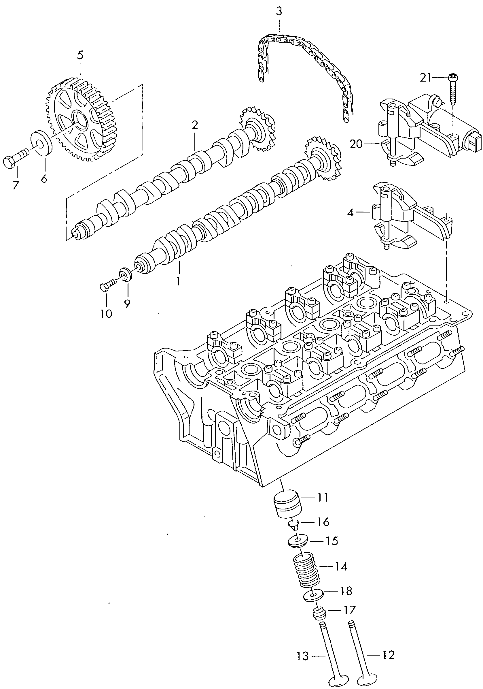 Seat 058 109 088 E - Sadales vārpstas regulēšanas mehānisms autodraugiem.lv