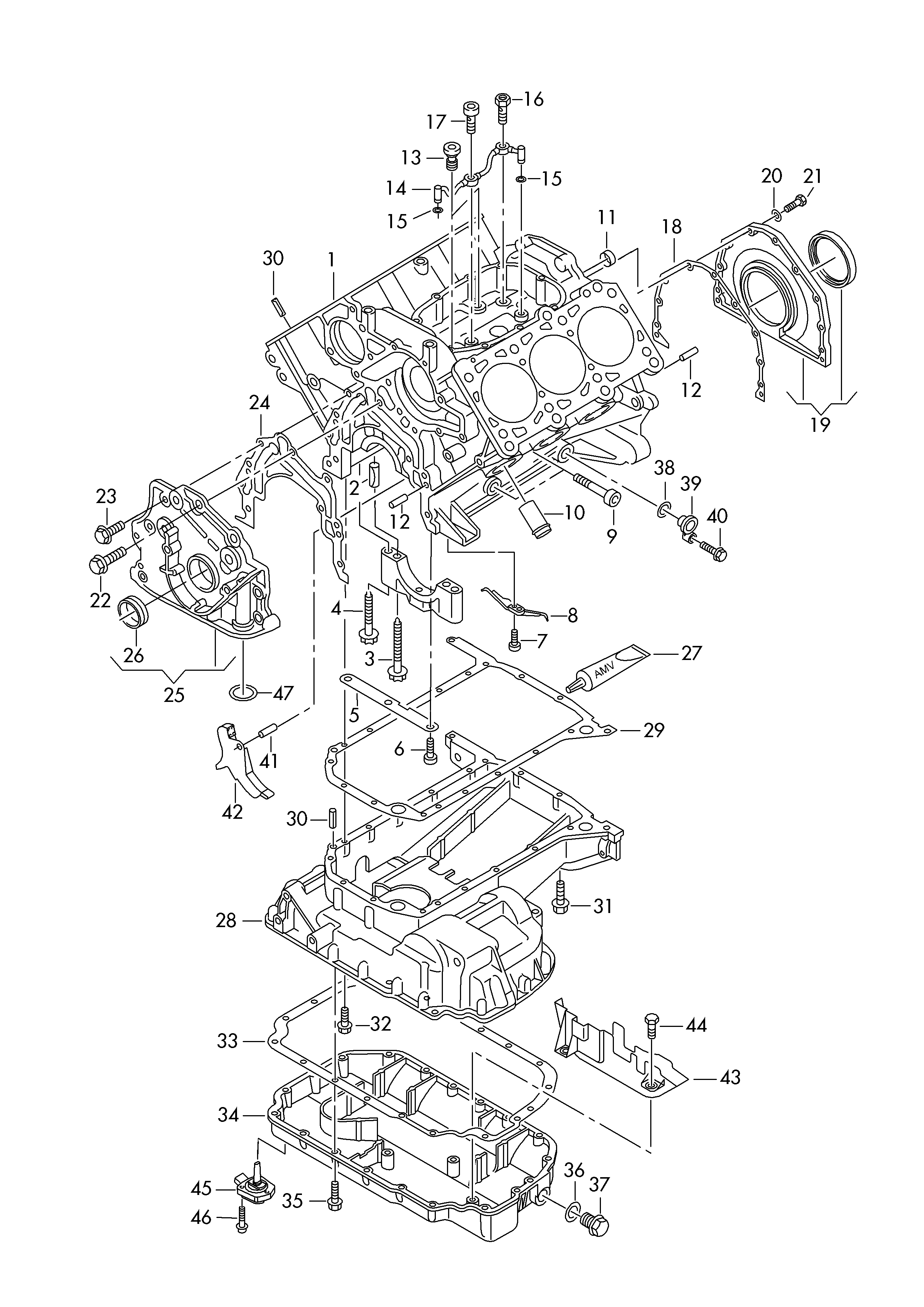 AUDI 059 103 609 J - Blīve, Eļļas vācele autodraugiem.lv