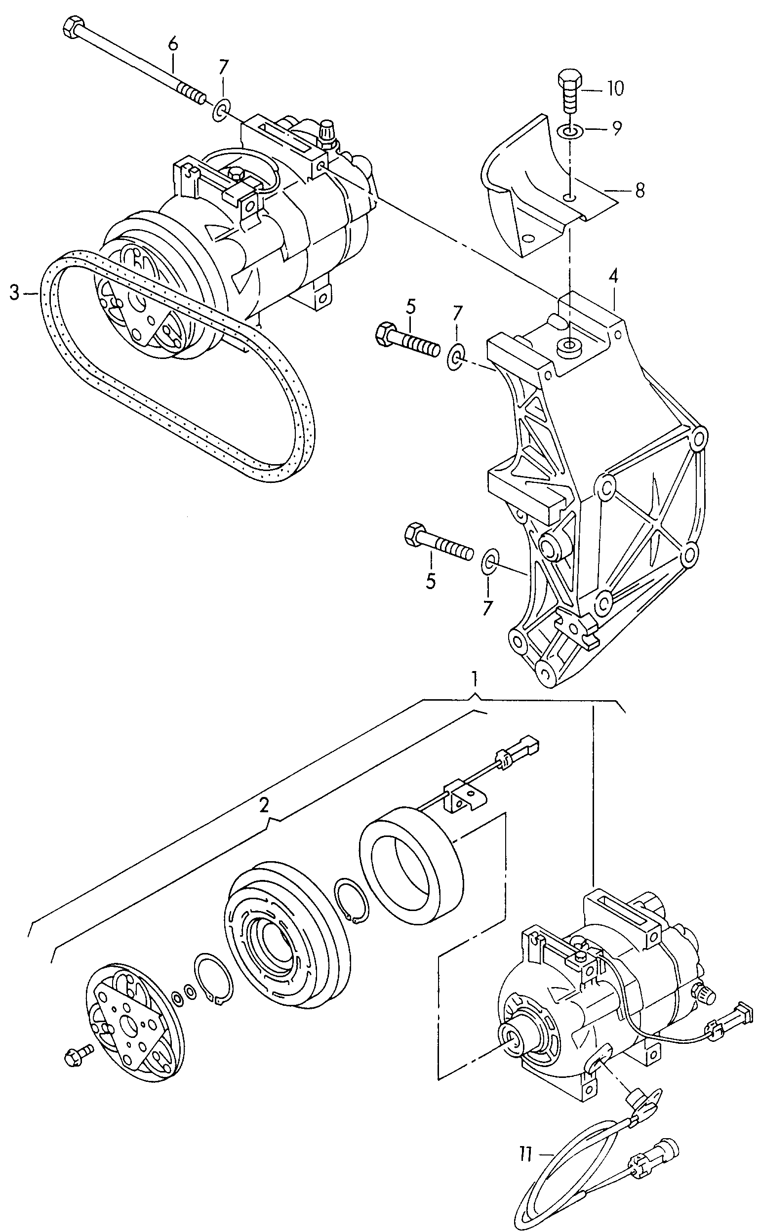 Seat 8D0260805MX - Kompresors, Gaisa kond. sistēma autodraugiem.lv