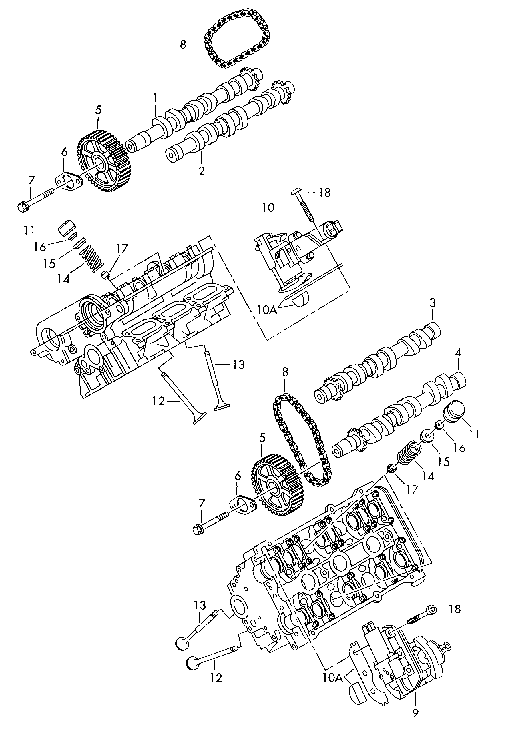 VW 078 109 088 C - Sadales vārpstas regulēšanas mehānisms autodraugiem.lv