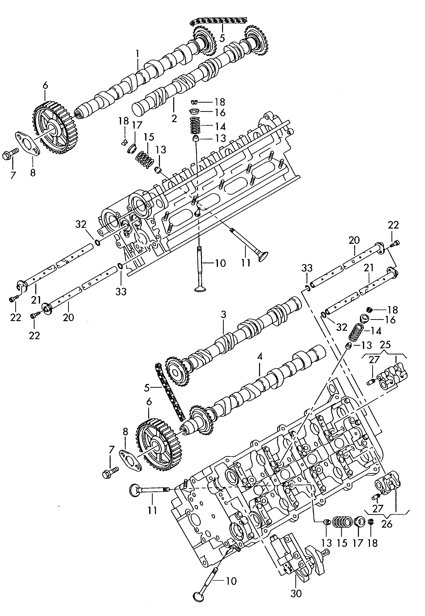 VW 058 109 229 B - Sadales vārpstas piedziņas ķēde autodraugiem.lv