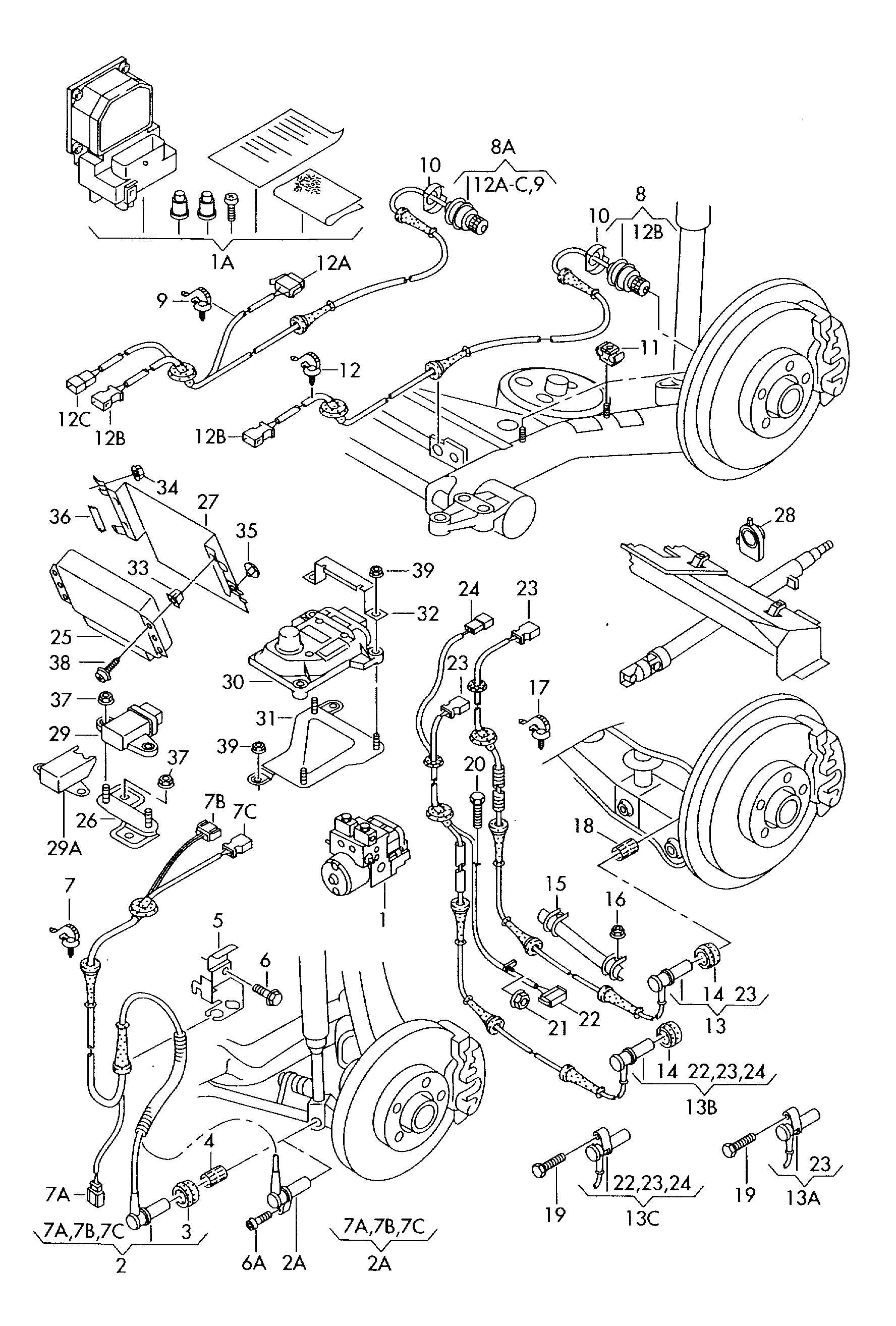 VW 4B0 927 803 B - Devējs, Riteņu griešanās ātrums autodraugiem.lv