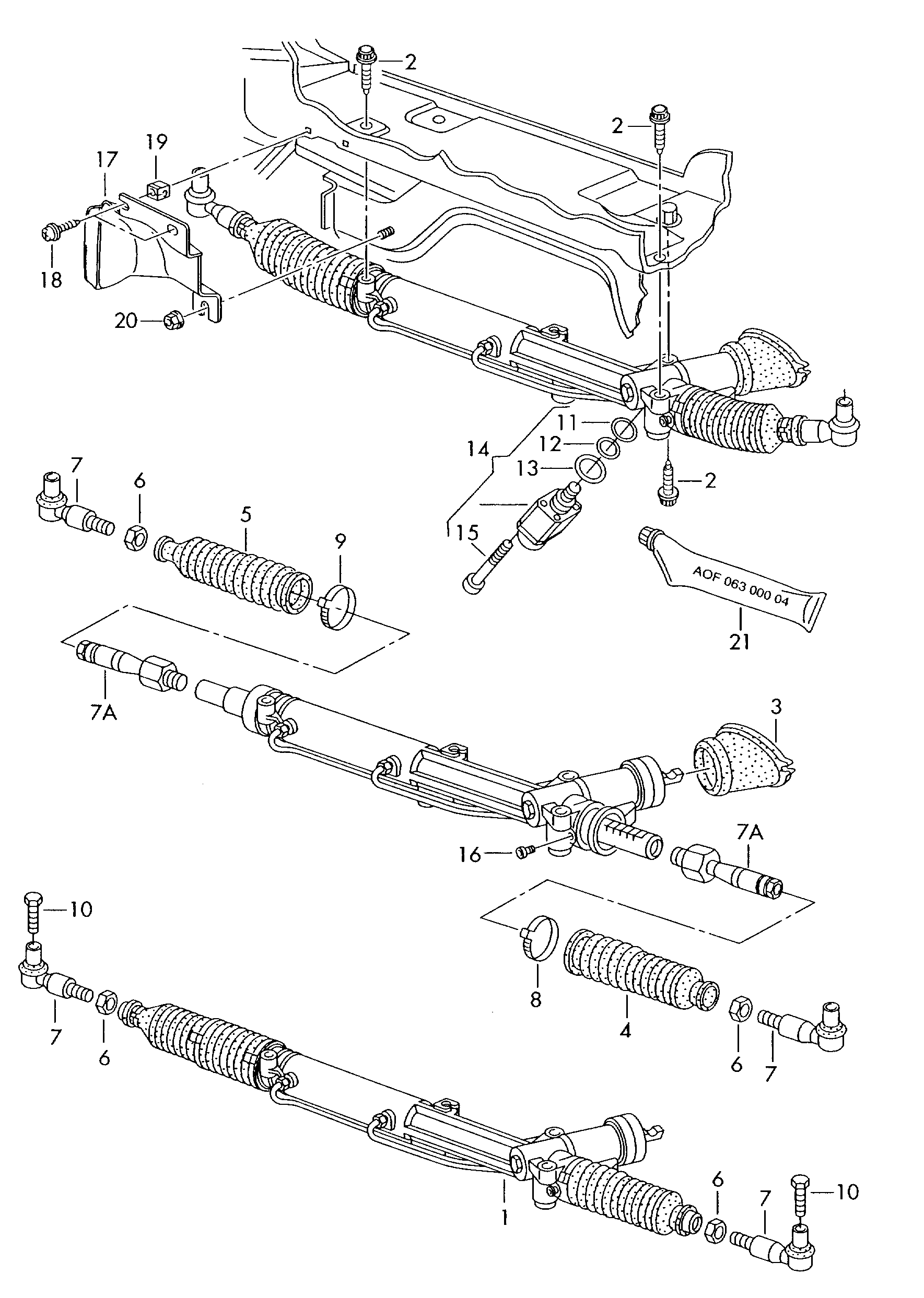 VW 4B1422052 - Stūres mehānisms autodraugiem.lv