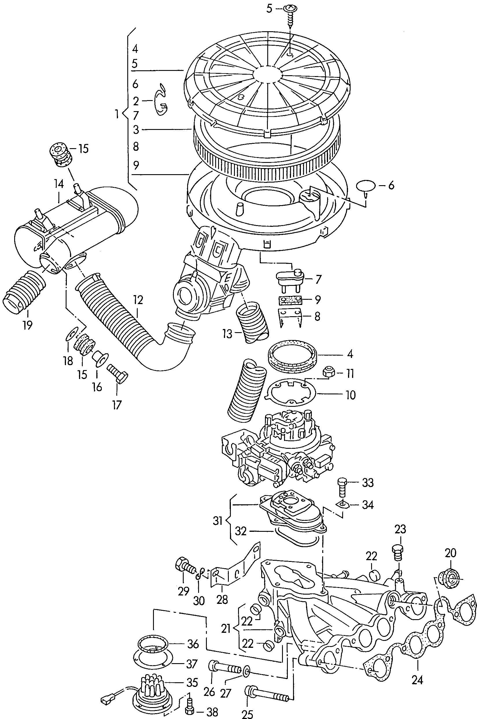 AUDI 056 129 620 - Gaisa filtrs autodraugiem.lv