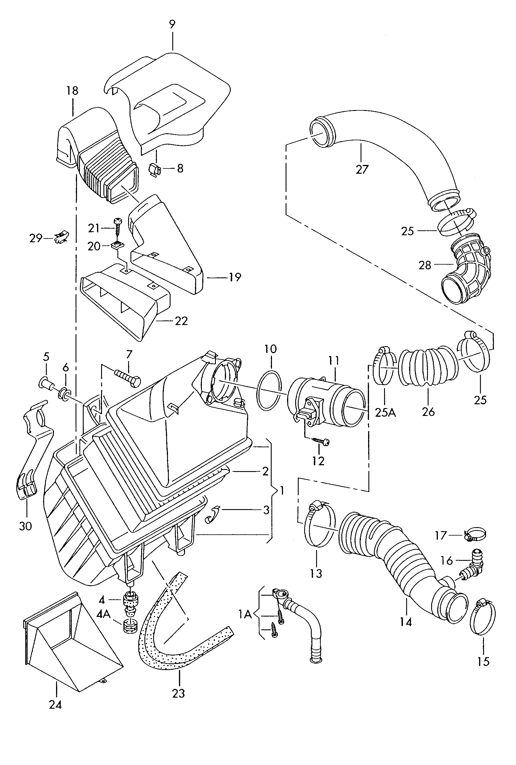 VAG 8D0133843A - Gaisa filtrs autodraugiem.lv