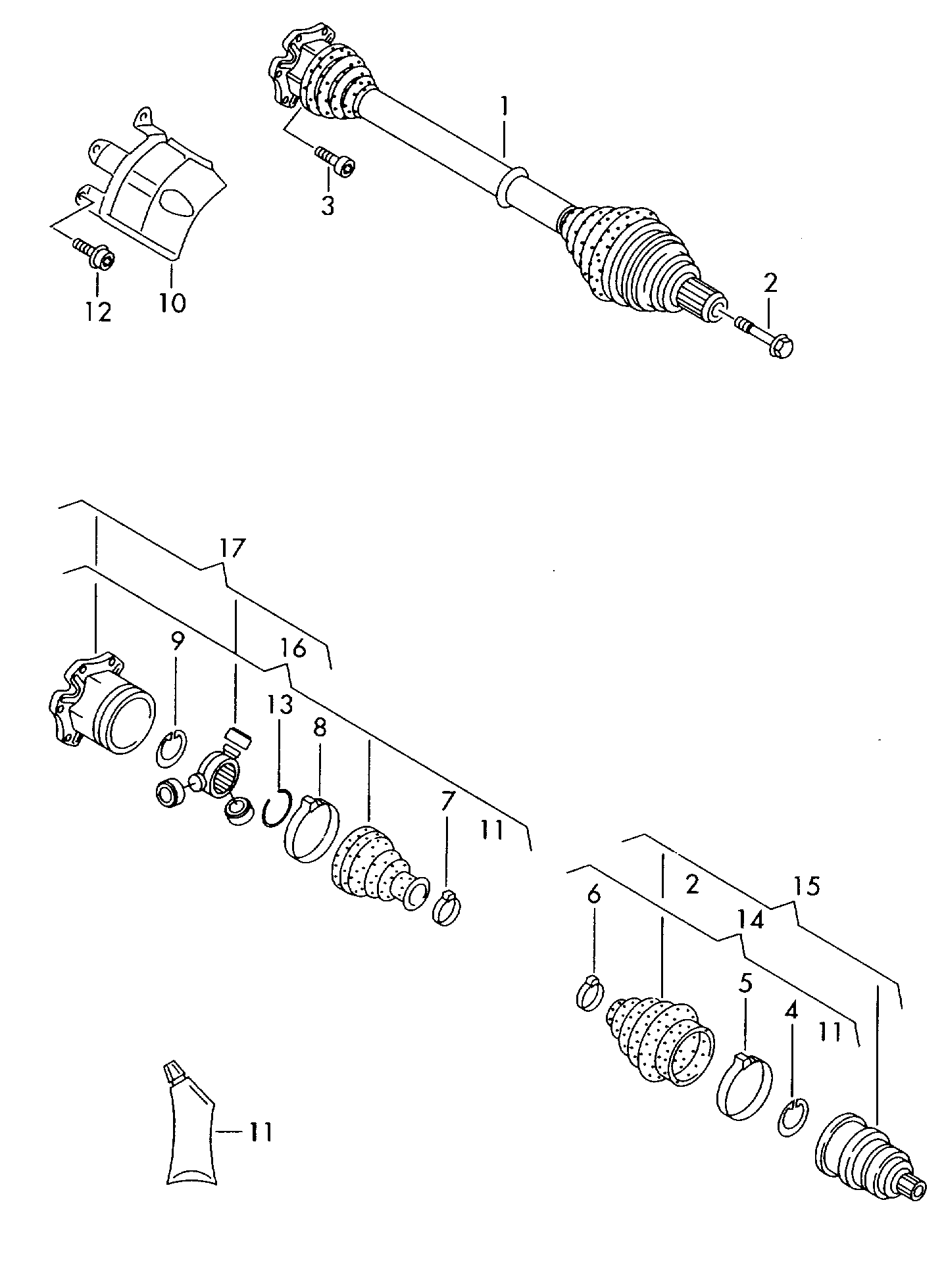 OM 8K0407271Q - Piedziņas vārpsta autodraugiem.lv