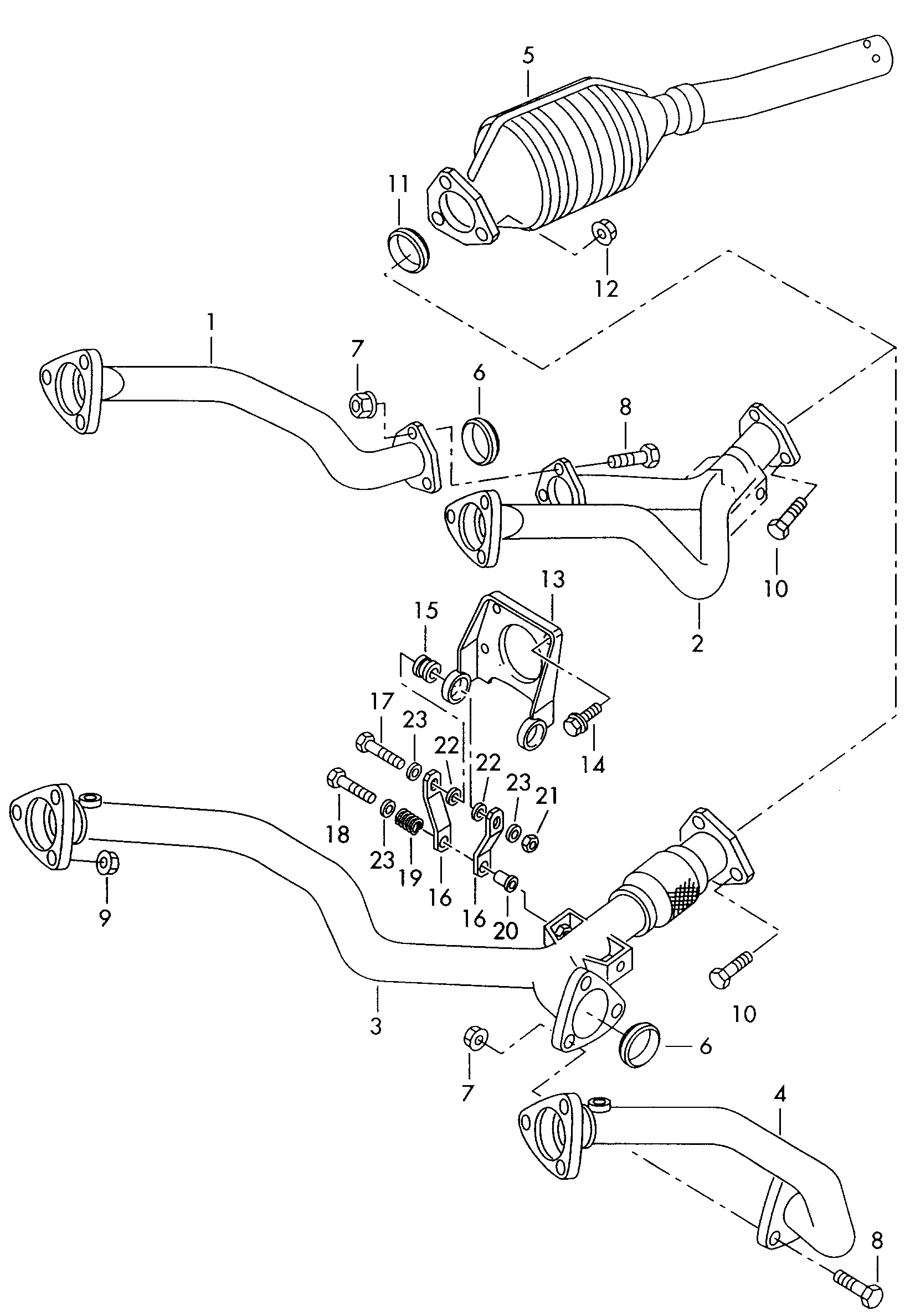 VAG 8D0253102J - Izplūdes caurule autodraugiem.lv