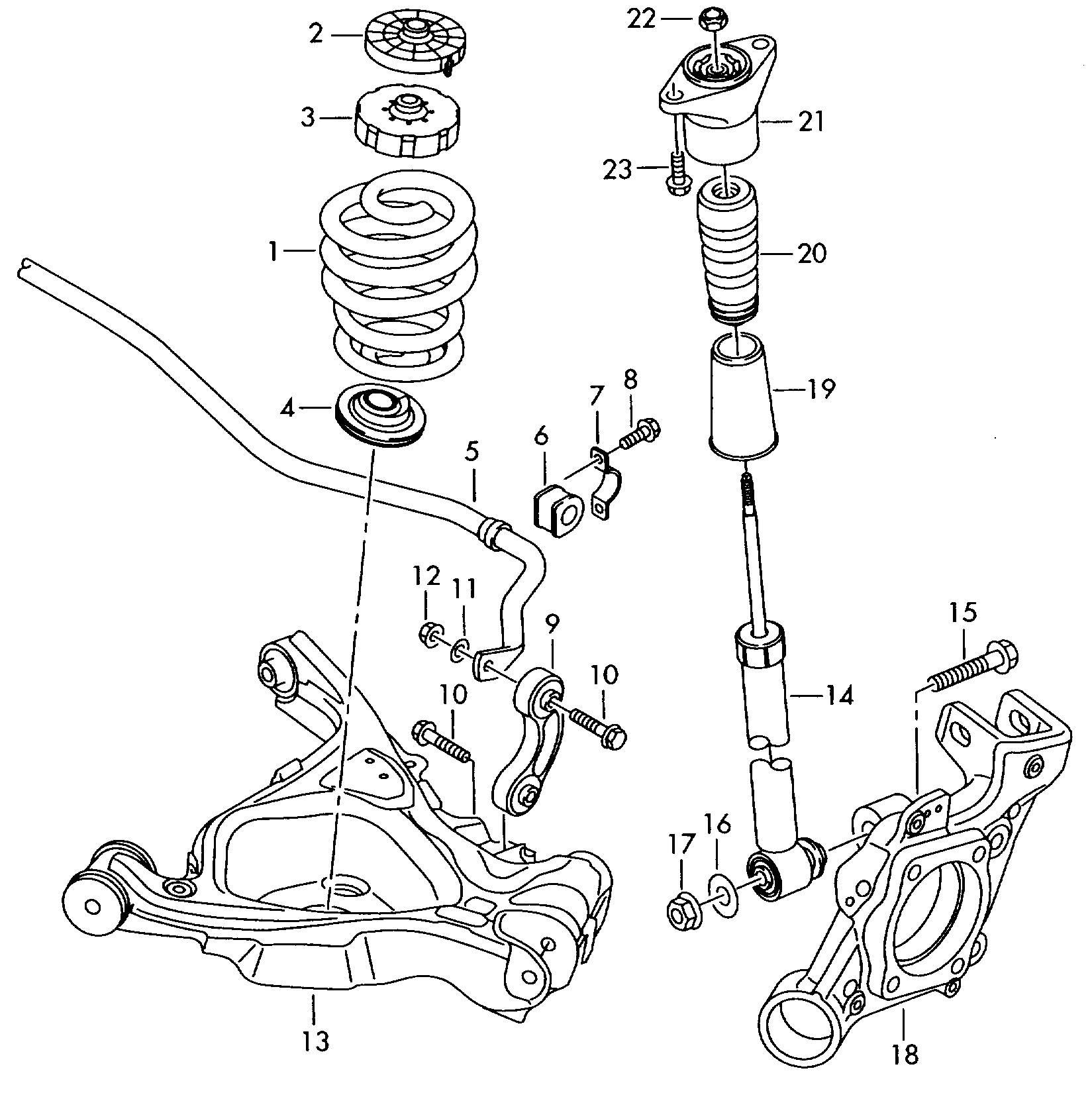 VW 4F0512131 - Gājiena ierobežotājs, Atsperojums autodraugiem.lv