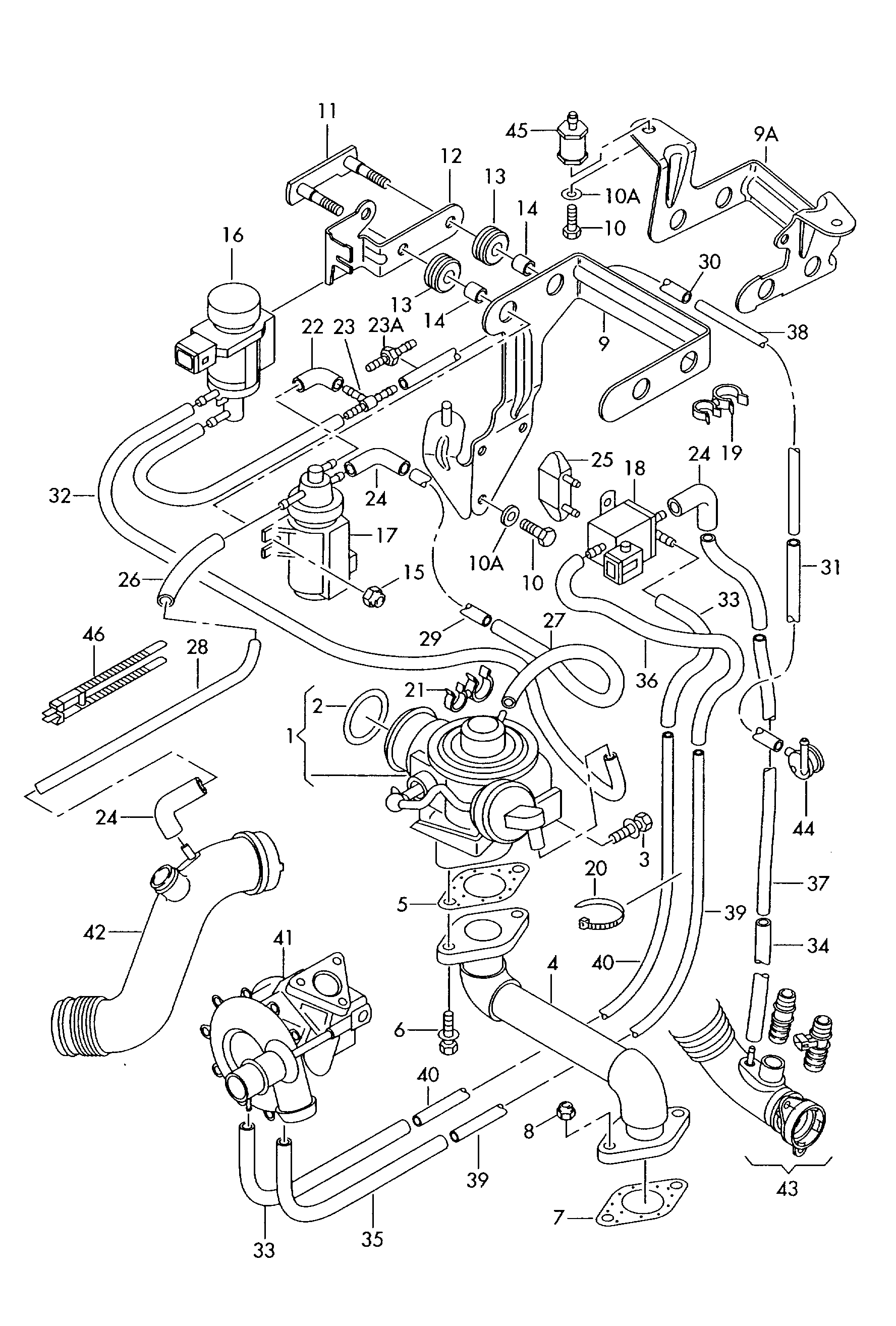 Skoda N  90521601 - Blīve, Izplūdes gāzu recirkulācijas vārsts autodraugiem.lv