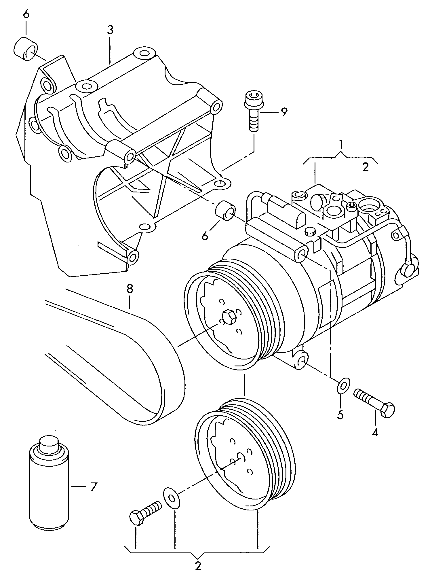 AUDI 4E0260805F - Kompresors, Gaisa kond. sistēma autodraugiem.lv