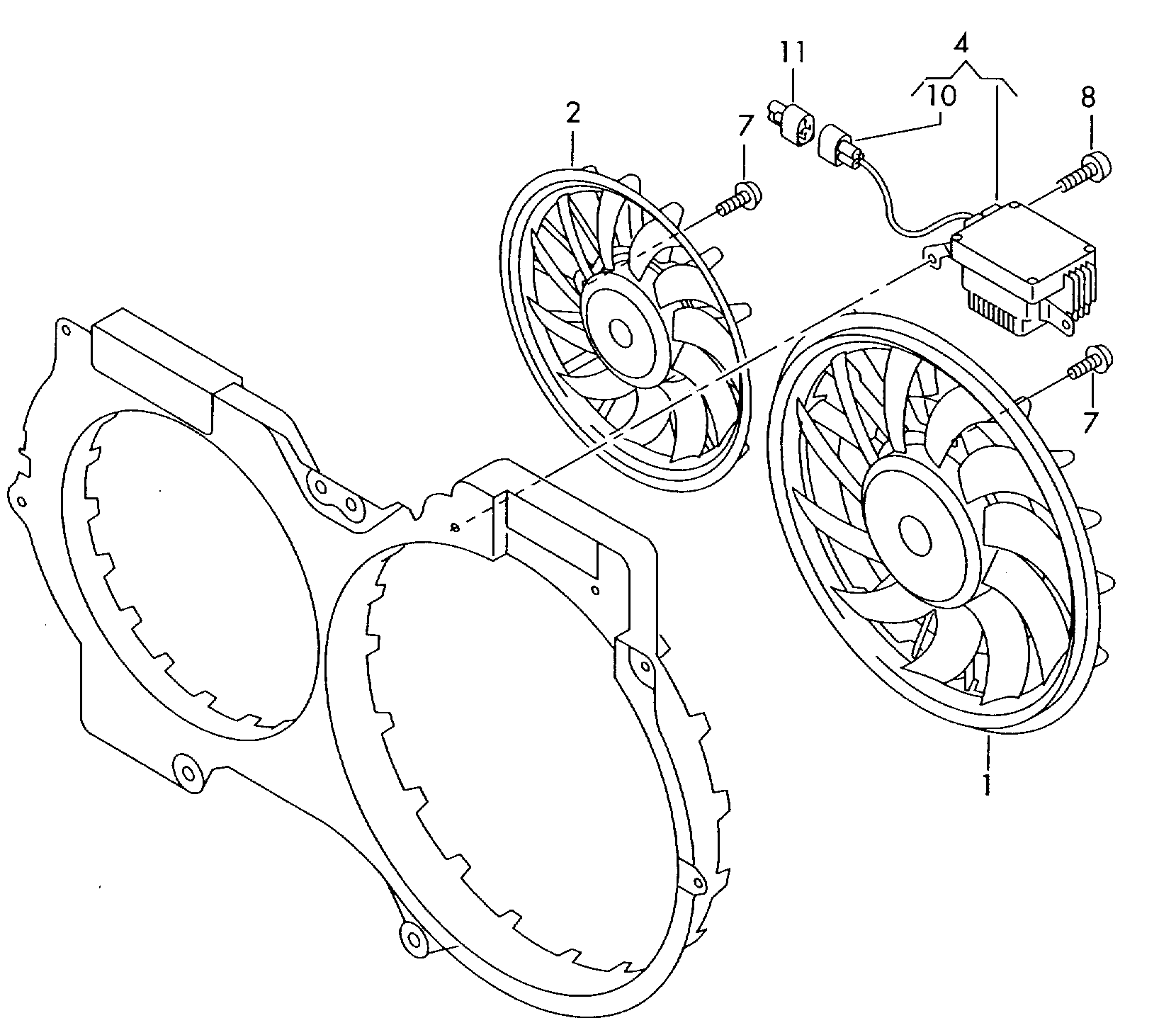 Porsche 8K0959455K - Ventilators, Motora dzesēšanas sistēma autodraugiem.lv