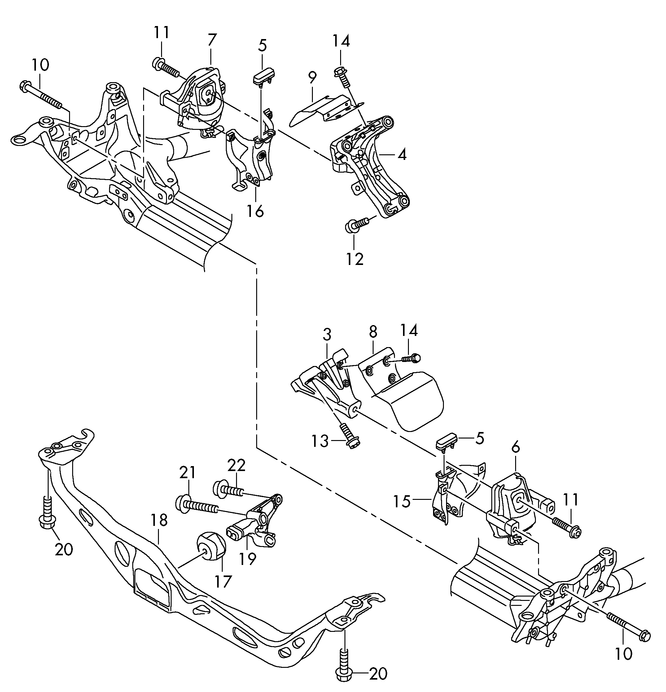 VW 8R0 199 381 B - Piekare, Dzinējs autodraugiem.lv