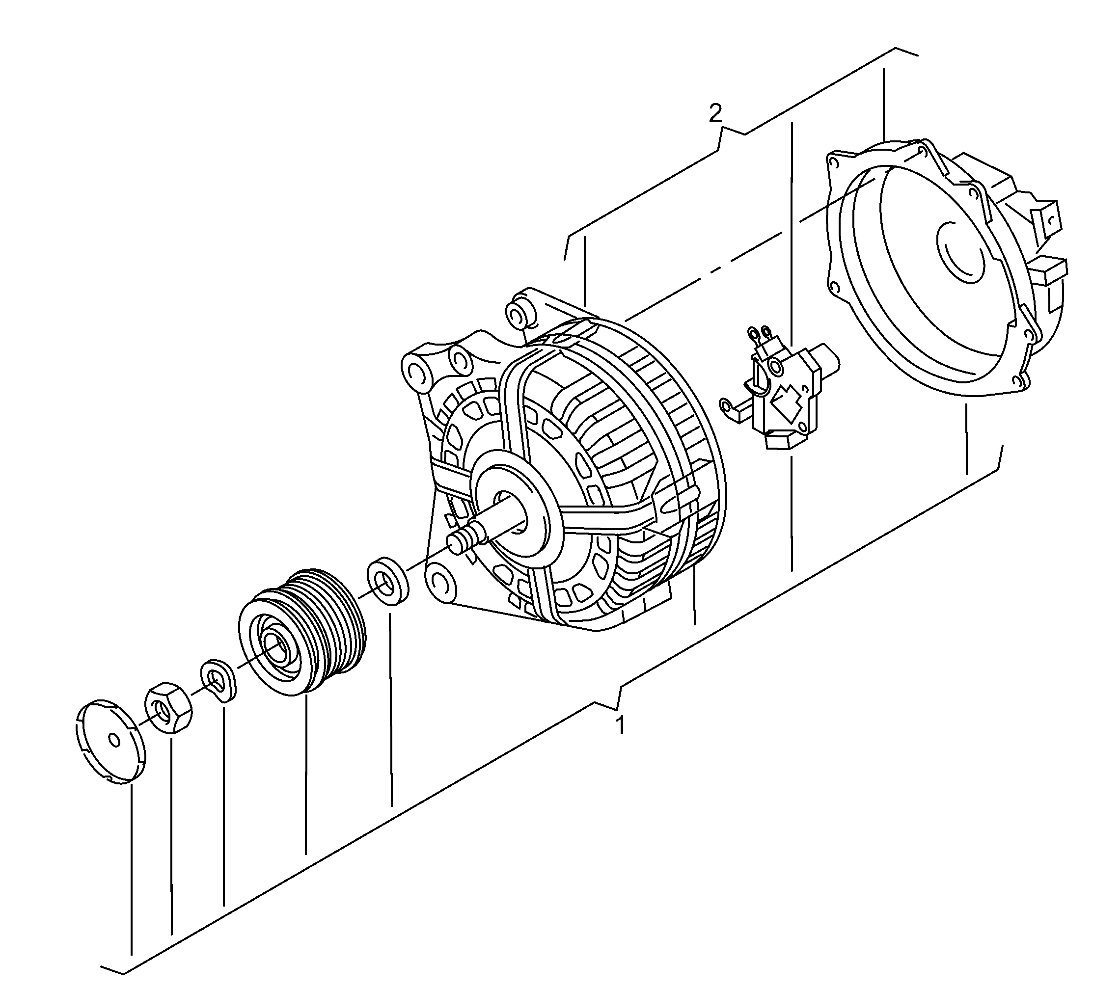 Seat 04L 903 017 E - Piedziņas skriemelis, Ģenerators autodraugiem.lv