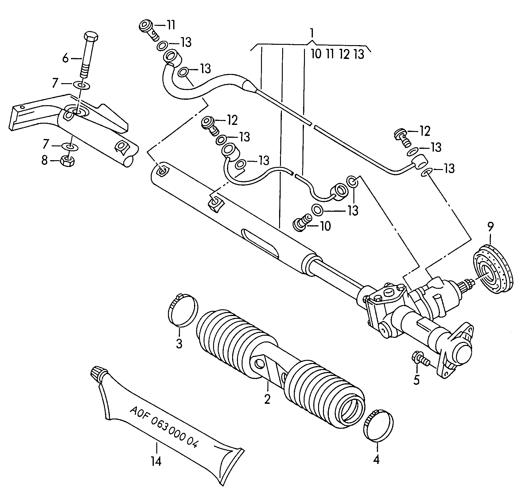 VW 4A1422066 - Stūres mehānisms autodraugiem.lv