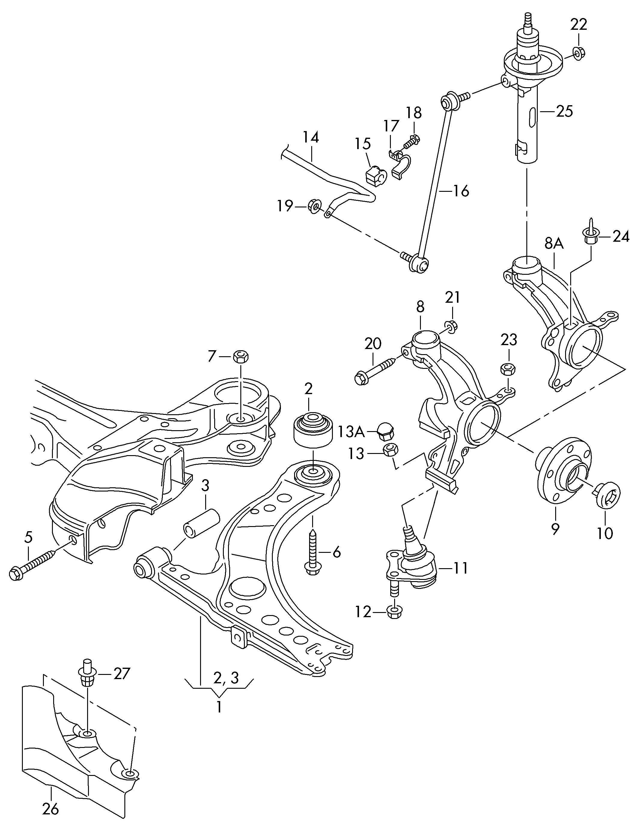 VAG 6R0 407 365 A - Balst / Virzošais šarnīrs autodraugiem.lv