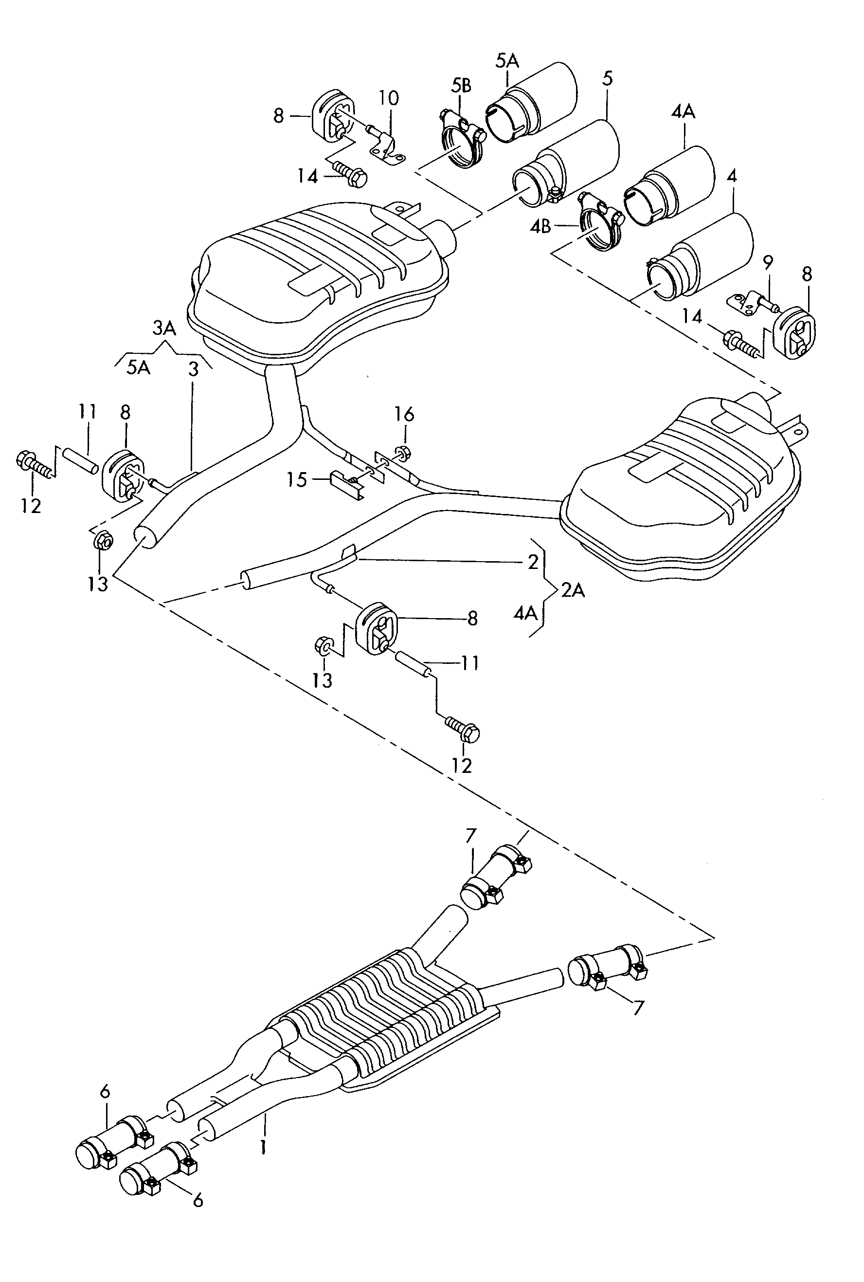 VW 8E0.253.139 - Savienojošie elementi, Izplūdes gāzu sistēma autodraugiem.lv