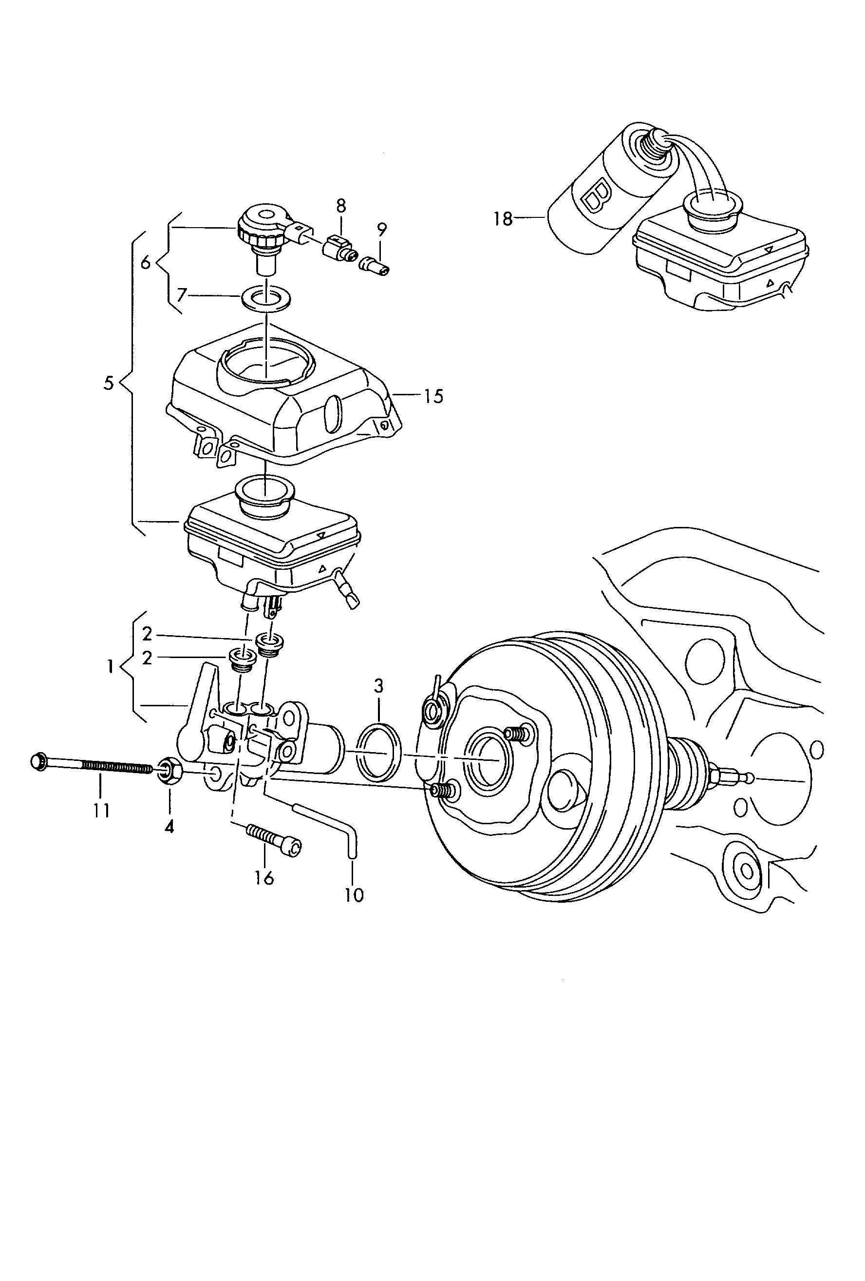 Seat 4G1 611 021 - Galvenais bremžu cilindrs autodraugiem.lv