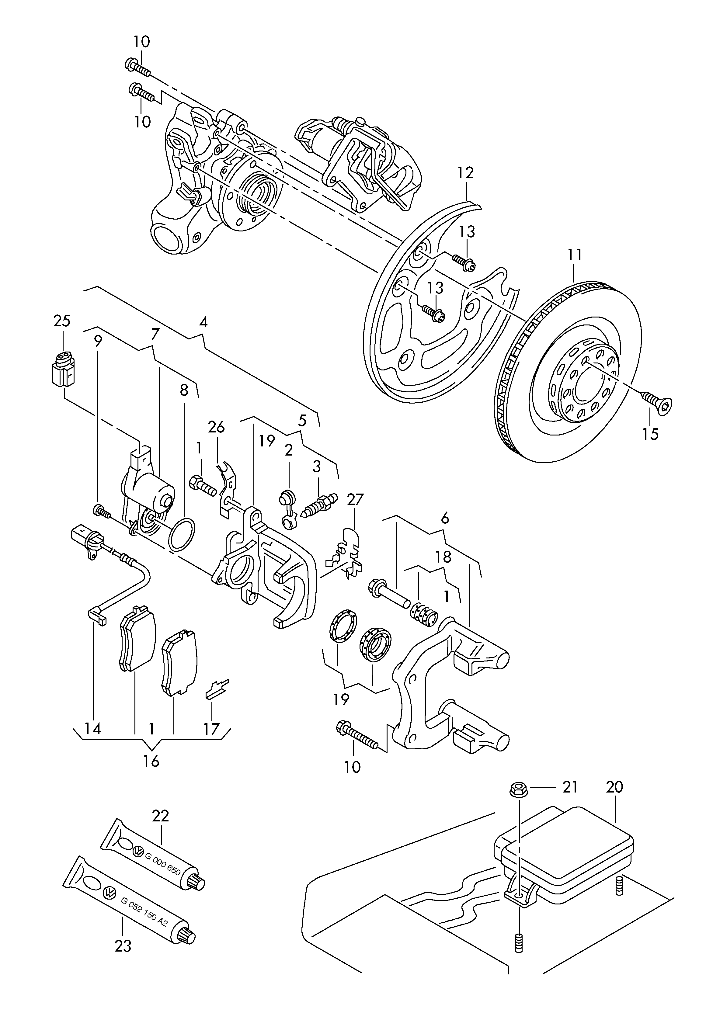 AUDI 4G0 698 451 J - Bremžu uzliku kompl., Disku bremzes autodraugiem.lv