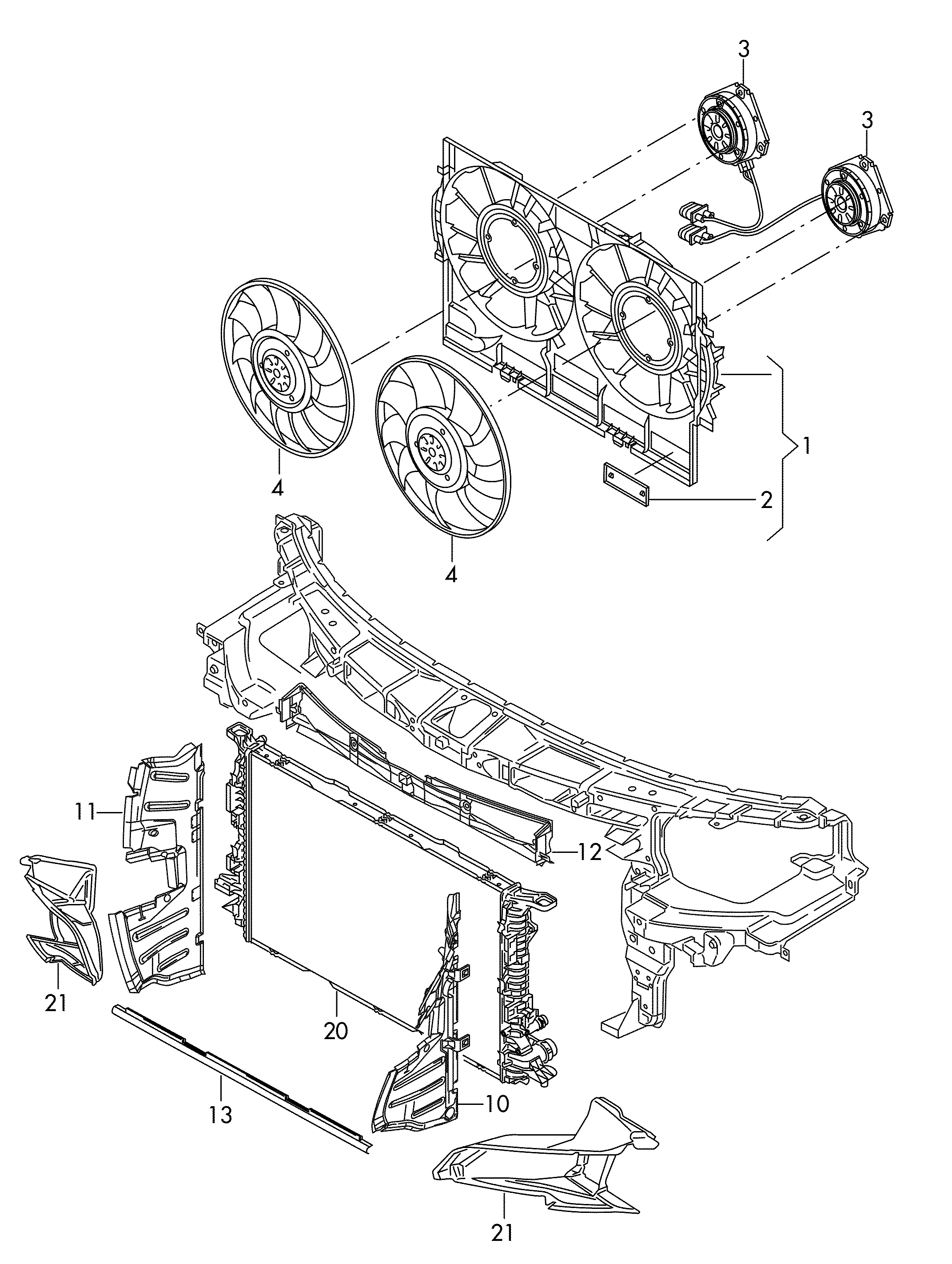 AUDI 8K0 121 207A - Ventilators, Motora dzesēšanas sistēma autodraugiem.lv