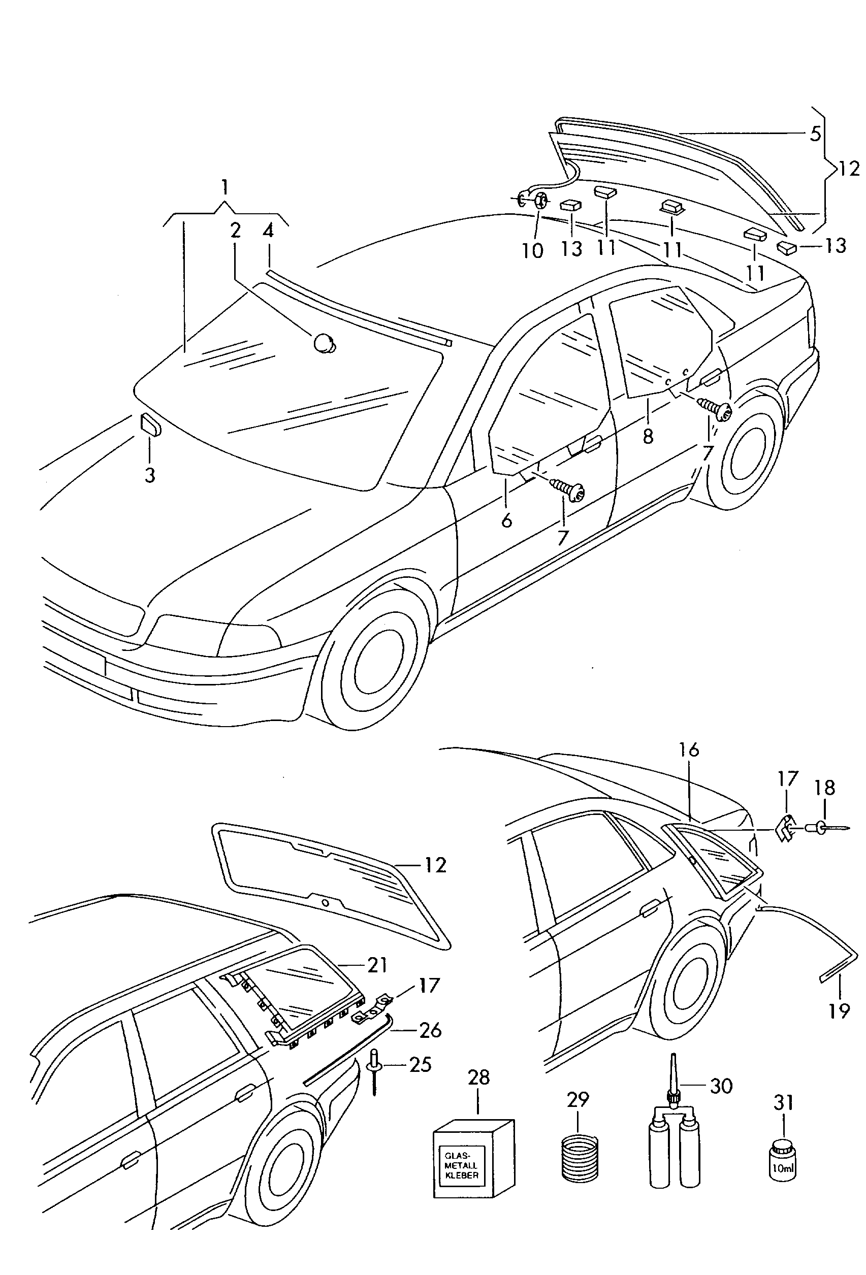 VAG 3B0972712 - Vadu remkomplekts, Centrālā elektroapgādes sistēma autodraugiem.lv