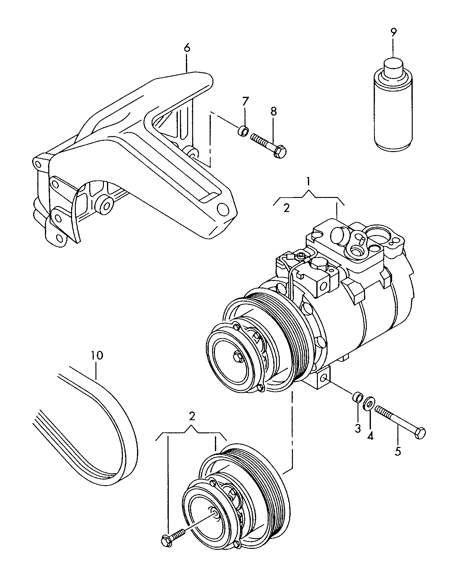 VW 4D0260805G - Kompresors, Gaisa kond. sistēma autodraugiem.lv