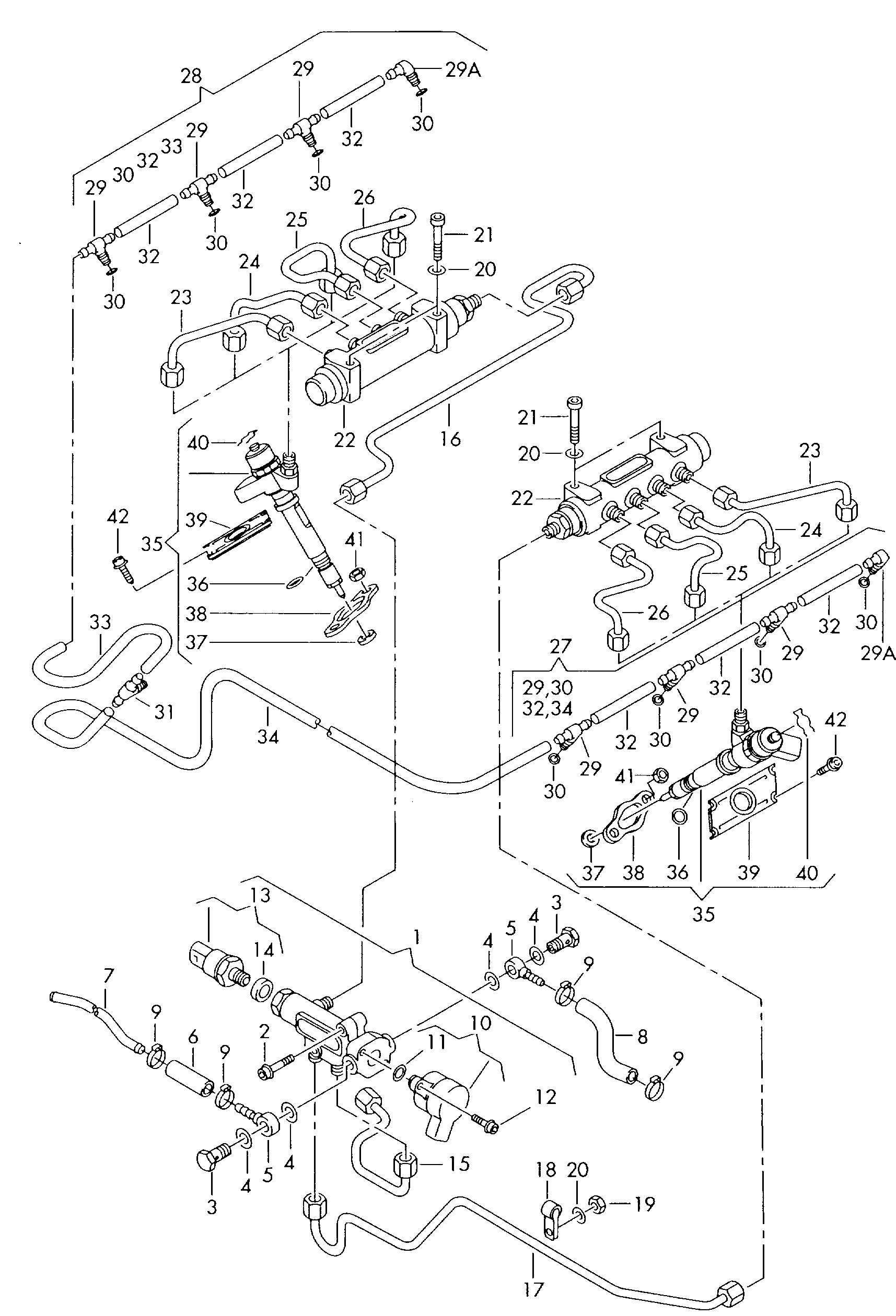 Skoda 057130758 - Devējs, Degvielas padeves spiediens autodraugiem.lv