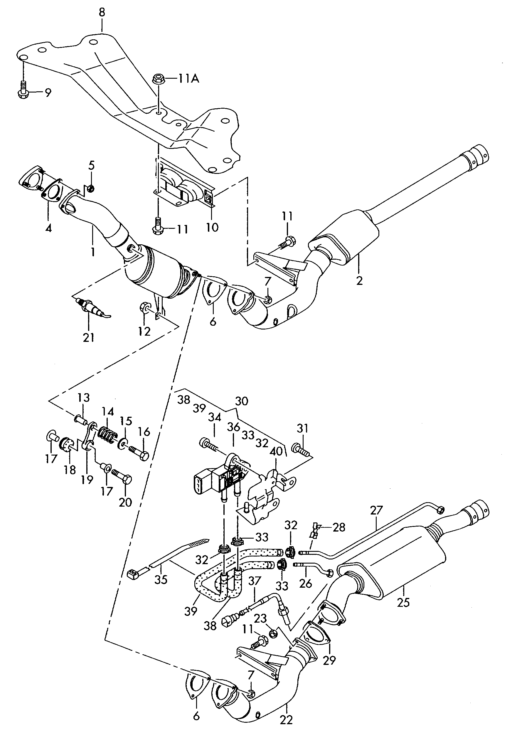 AUDI 4F0 131 552 AK - Devējs, Izplūdes gāzu spiediens autodraugiem.lv