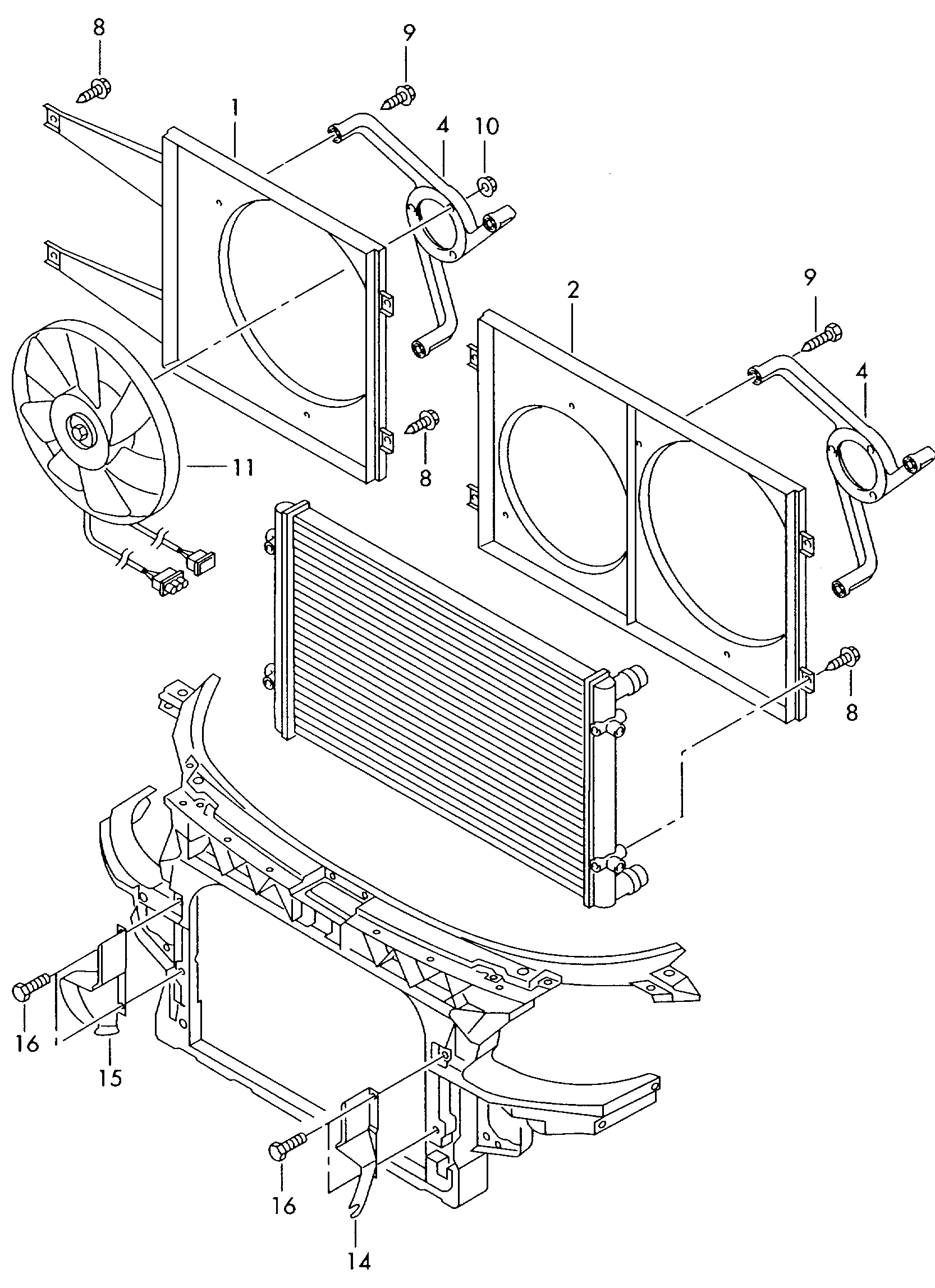 VW/SEAT 1J0121205B - Ventilators, Motora dzesēšanas sistēma autodraugiem.lv