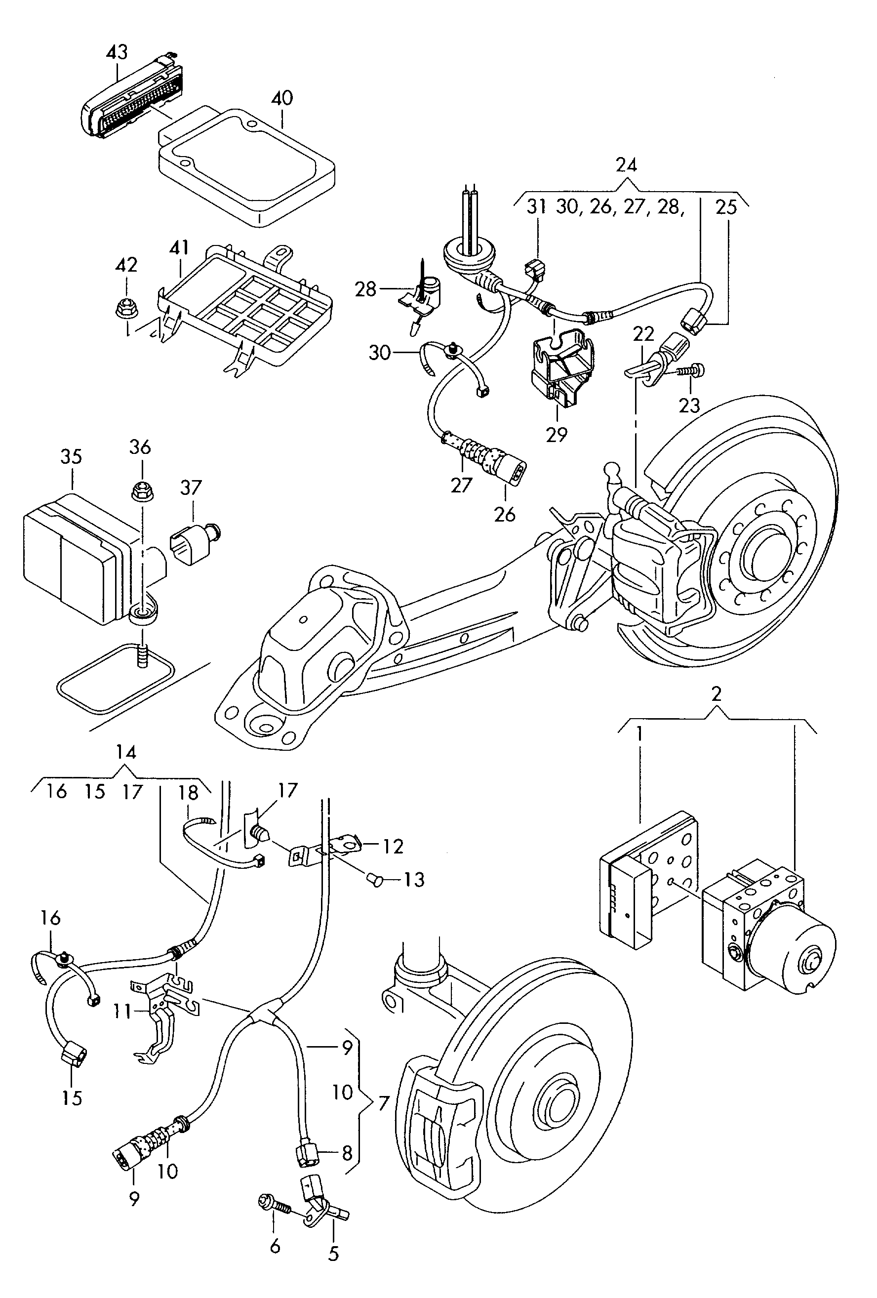 Porsche 7H0 927 803 - Devējs, Riteņu griešanās ātrums autodraugiem.lv