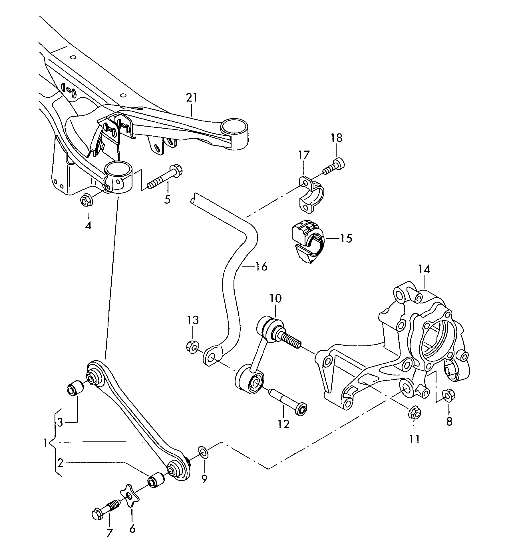 AUDI 1K0 511 409 BD - Stabilizators, Balstiekārta autodraugiem.lv