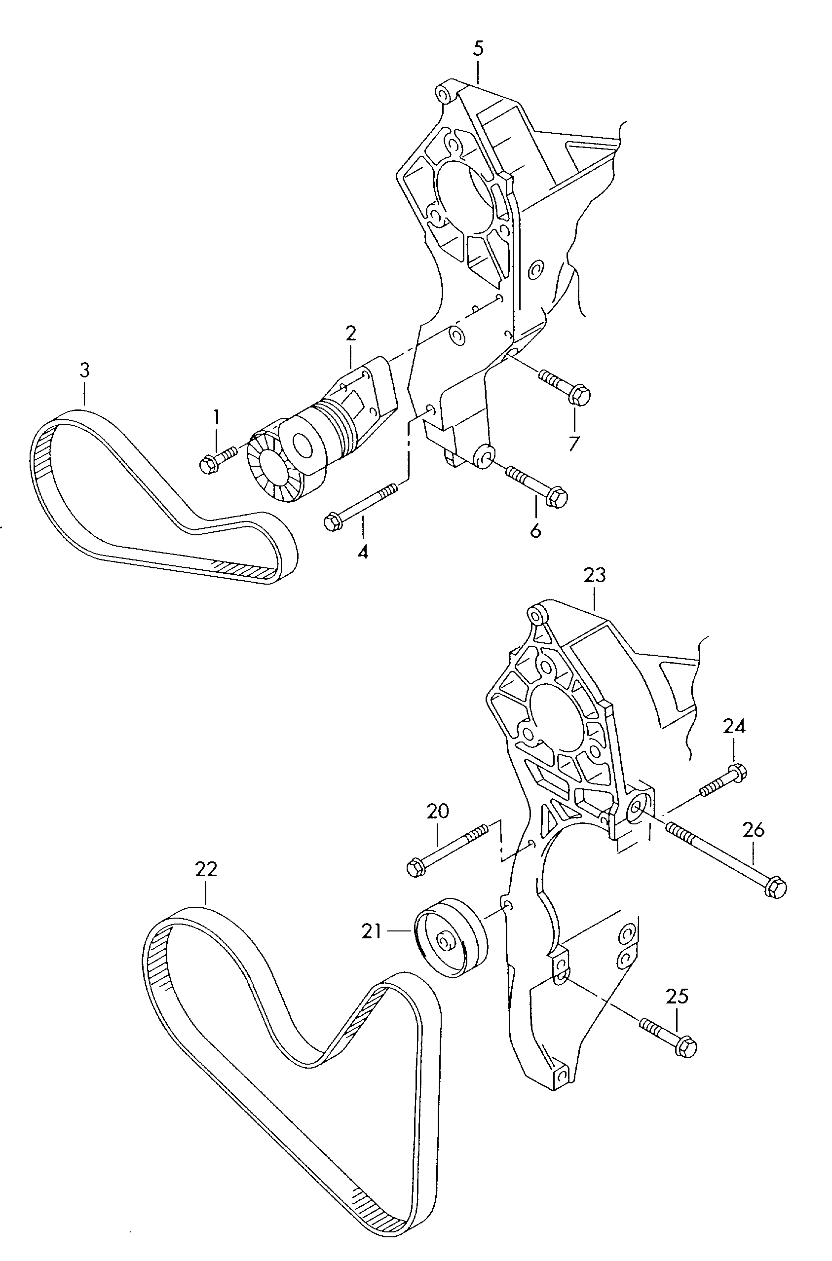 VW 022 145 933 AP - Ķīļrievu siksna autodraugiem.lv