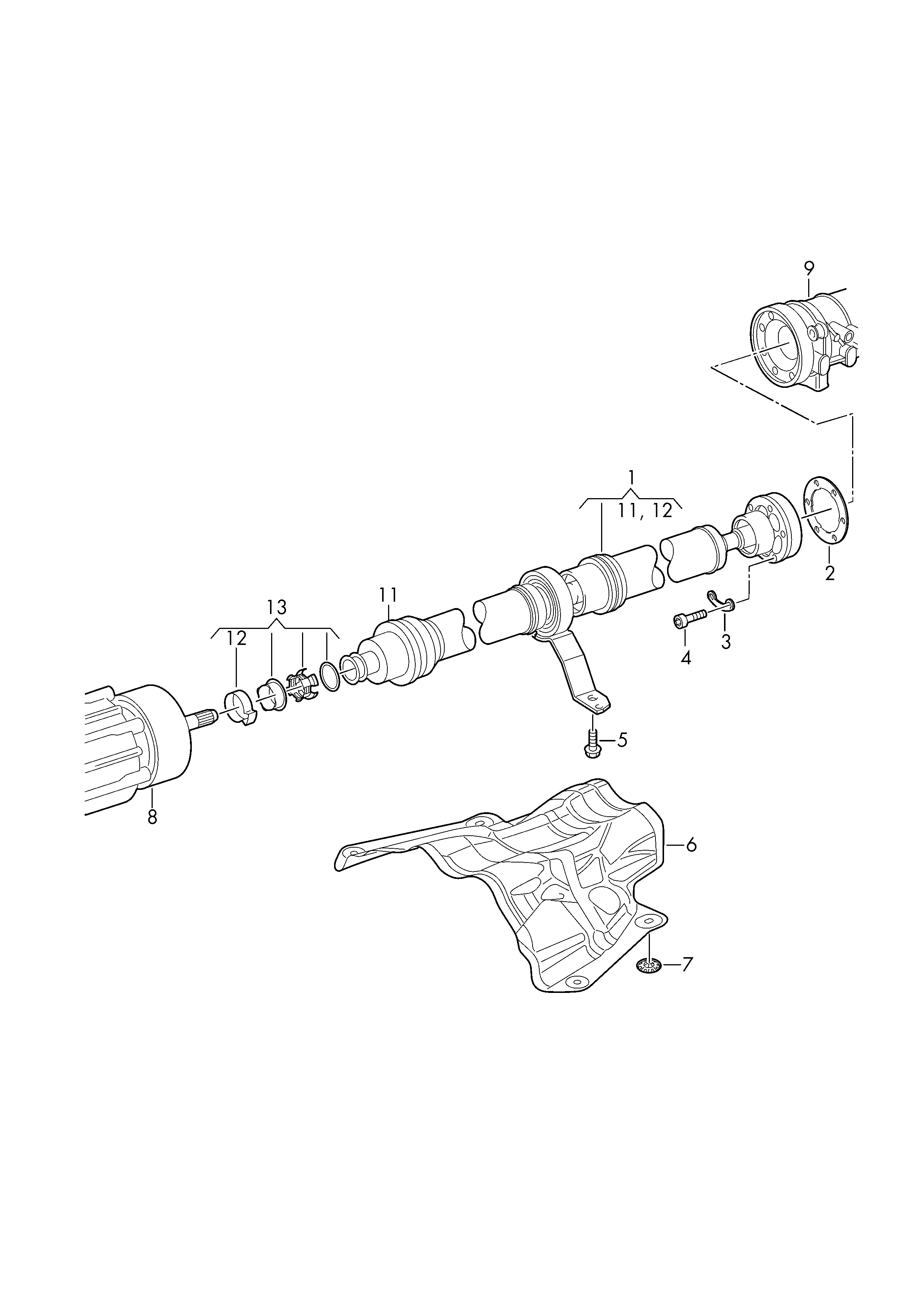 AUDI 8K0521101N - Kardānvārpsta, Galvenais pārvads autodraugiem.lv