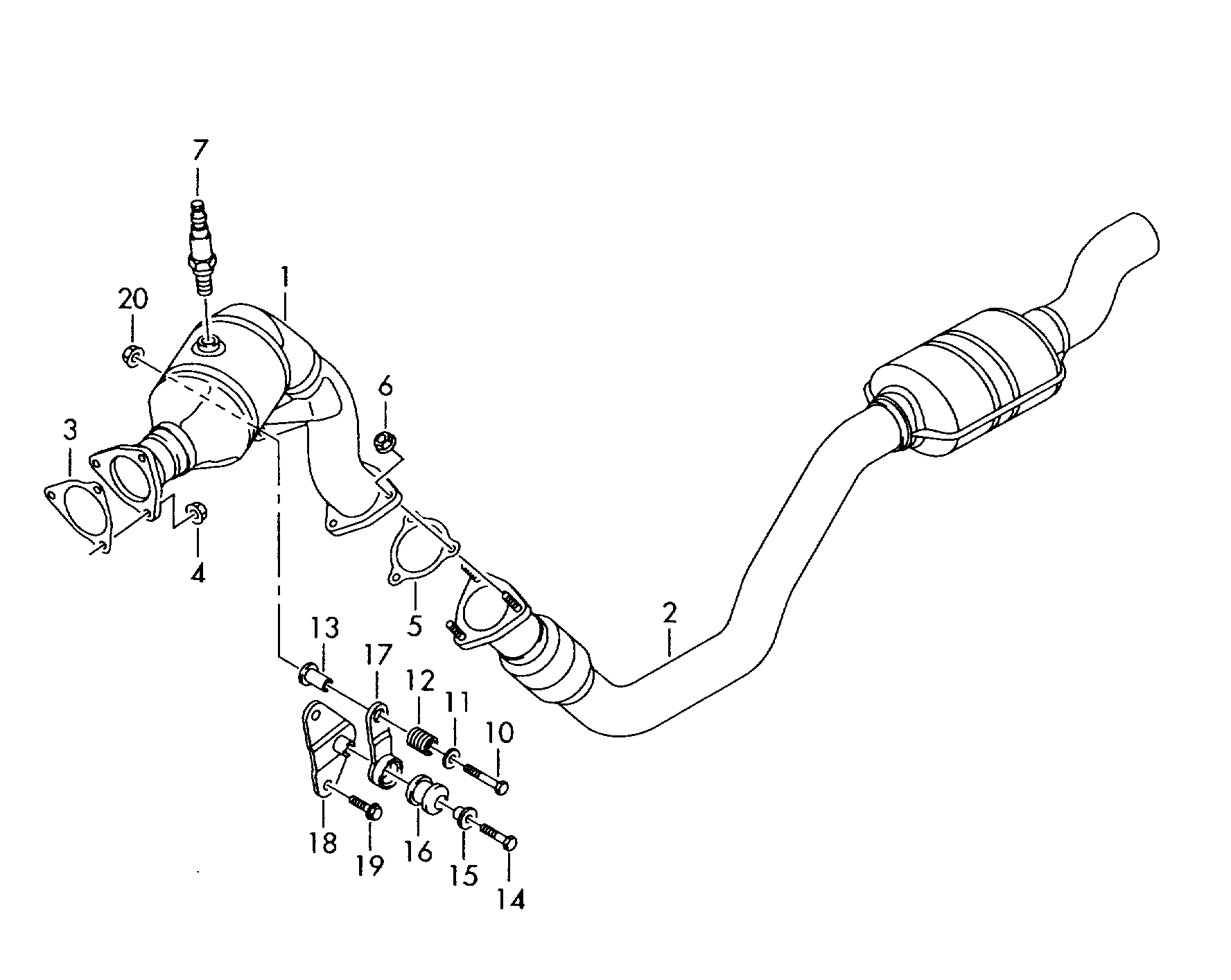 Skoda 8K0253115C - Blīve, Izplūdes caurule autodraugiem.lv