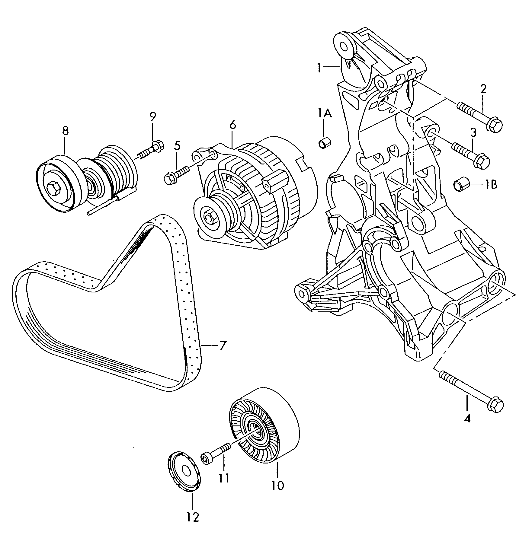 Skoda 038 903 315 AN - Siksnas spriegotājs, Ķīļsiksna autodraugiem.lv