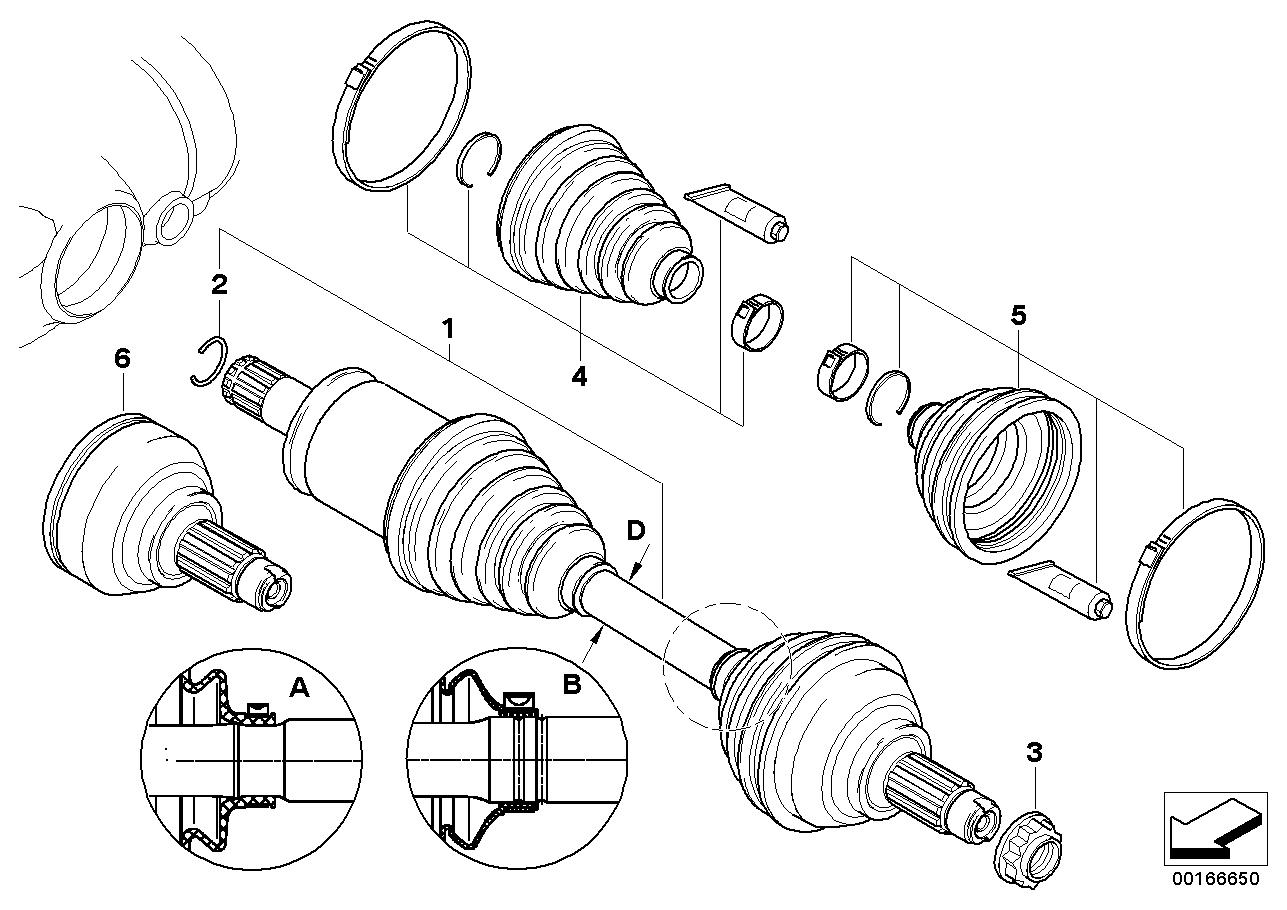 BMW 31607565316 - Putekļusargs, Piedziņas vārpsta autodraugiem.lv