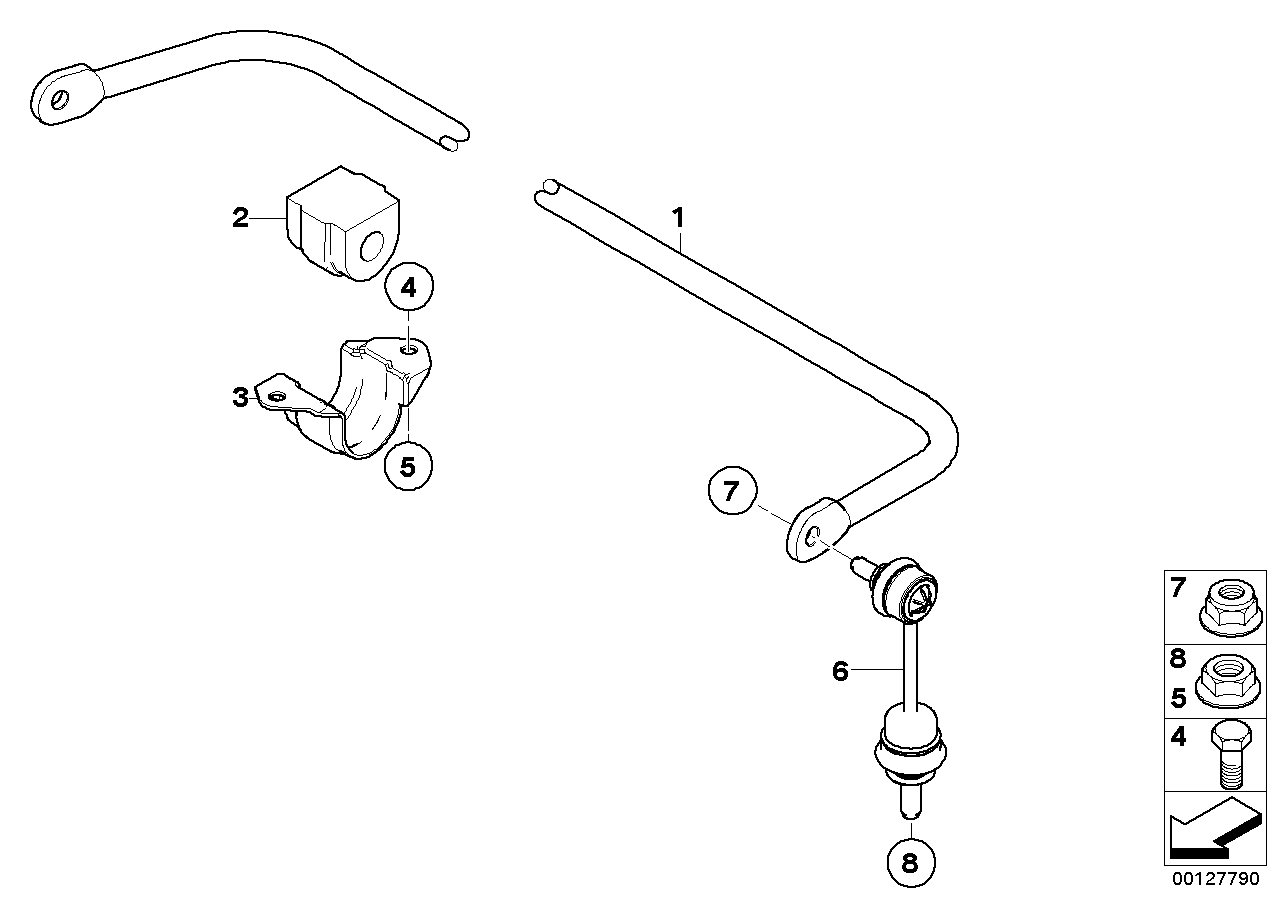 BMW 33 55 6 766 510 - Bukse, Stabilizators autodraugiem.lv