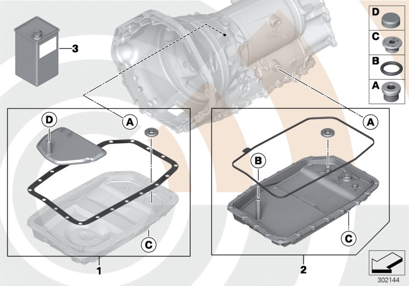 Rolls-Royce 24 15 2 333 903 - Set, oil sump, oil filter, auto. transm. autodraugiem.lv