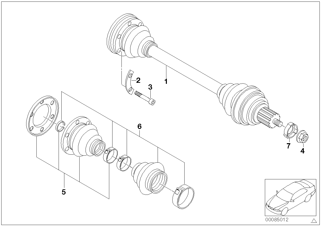 BMW 33 21 9 067 895 - Putekļusargs, Piedziņas vārpsta autodraugiem.lv