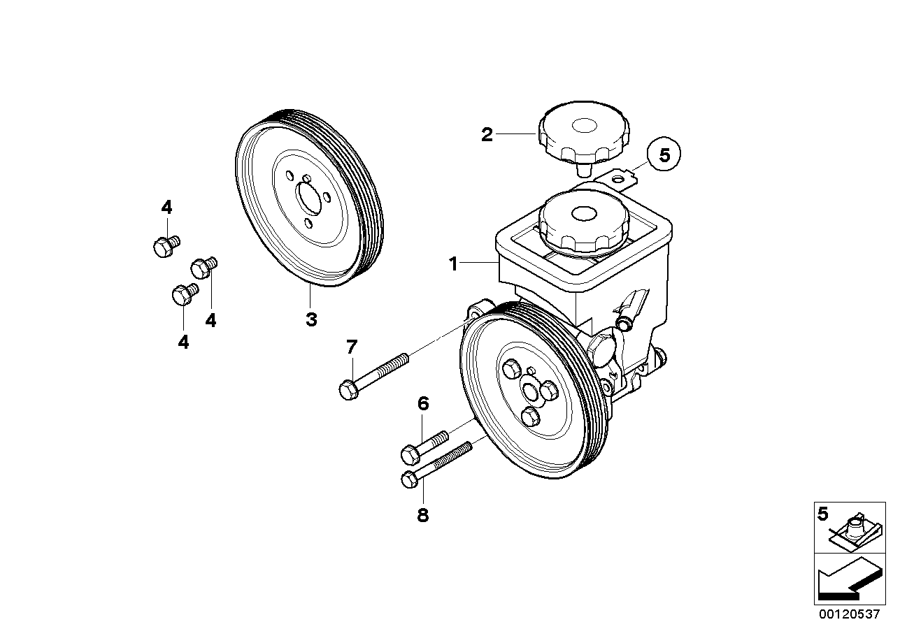 BMW 32 41 6 762 279 - Hidrosūknis, Stūres iekārta autodraugiem.lv