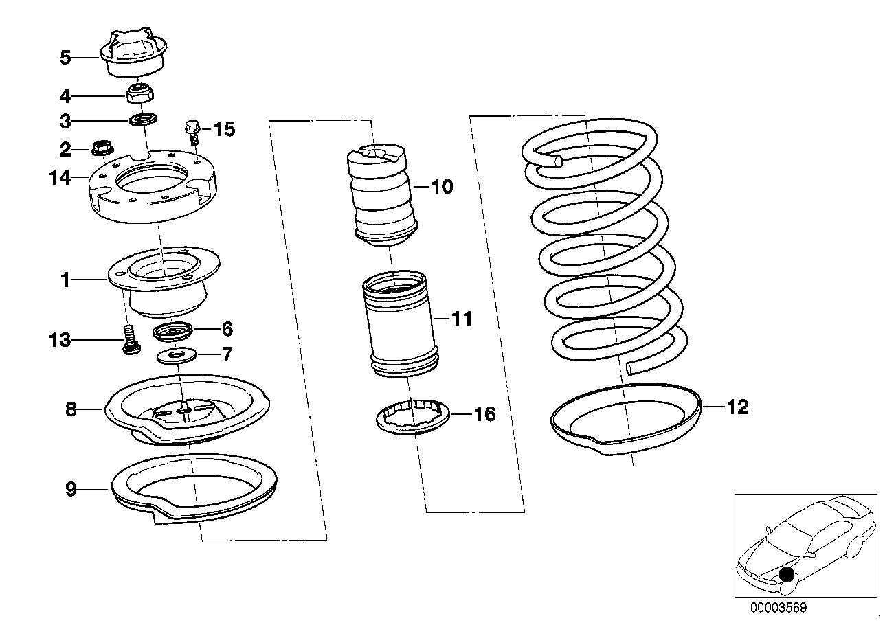 BMW 31331091595 - Amortizatora statnes balsts autodraugiem.lv