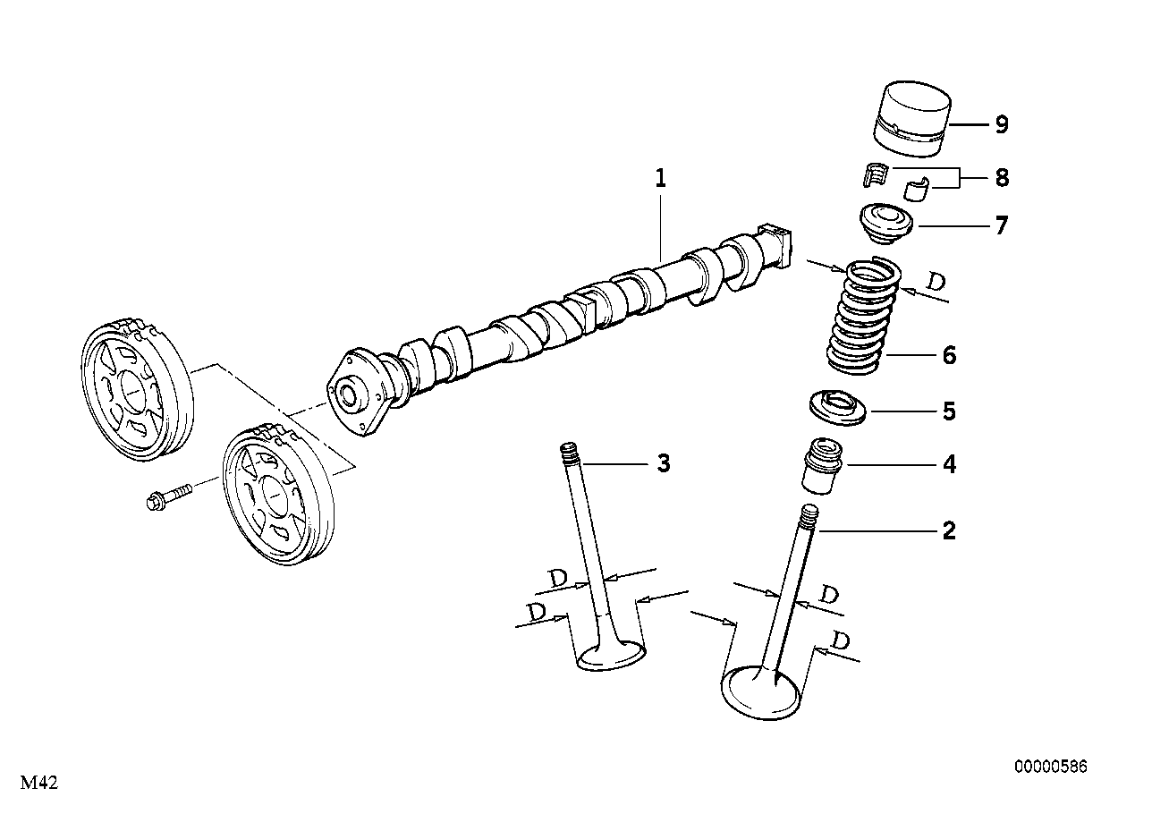 BMW 11 34 9 065 438 - Blīvju komplekts, Vārsta kāts autodraugiem.lv