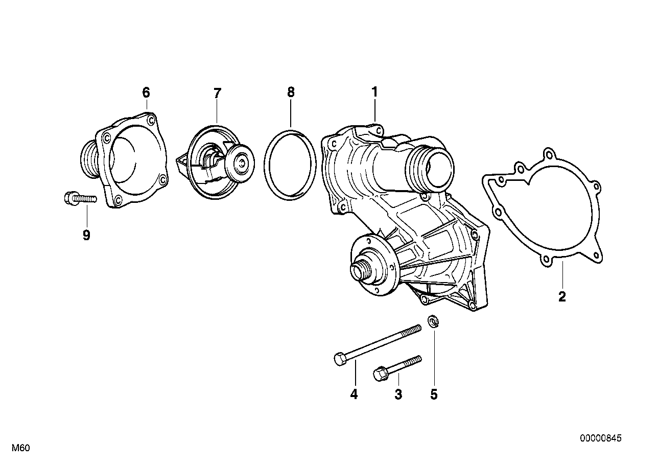 Mini 11 51 0 004 164 - Coolant pump, mechanical autodraugiem.lv